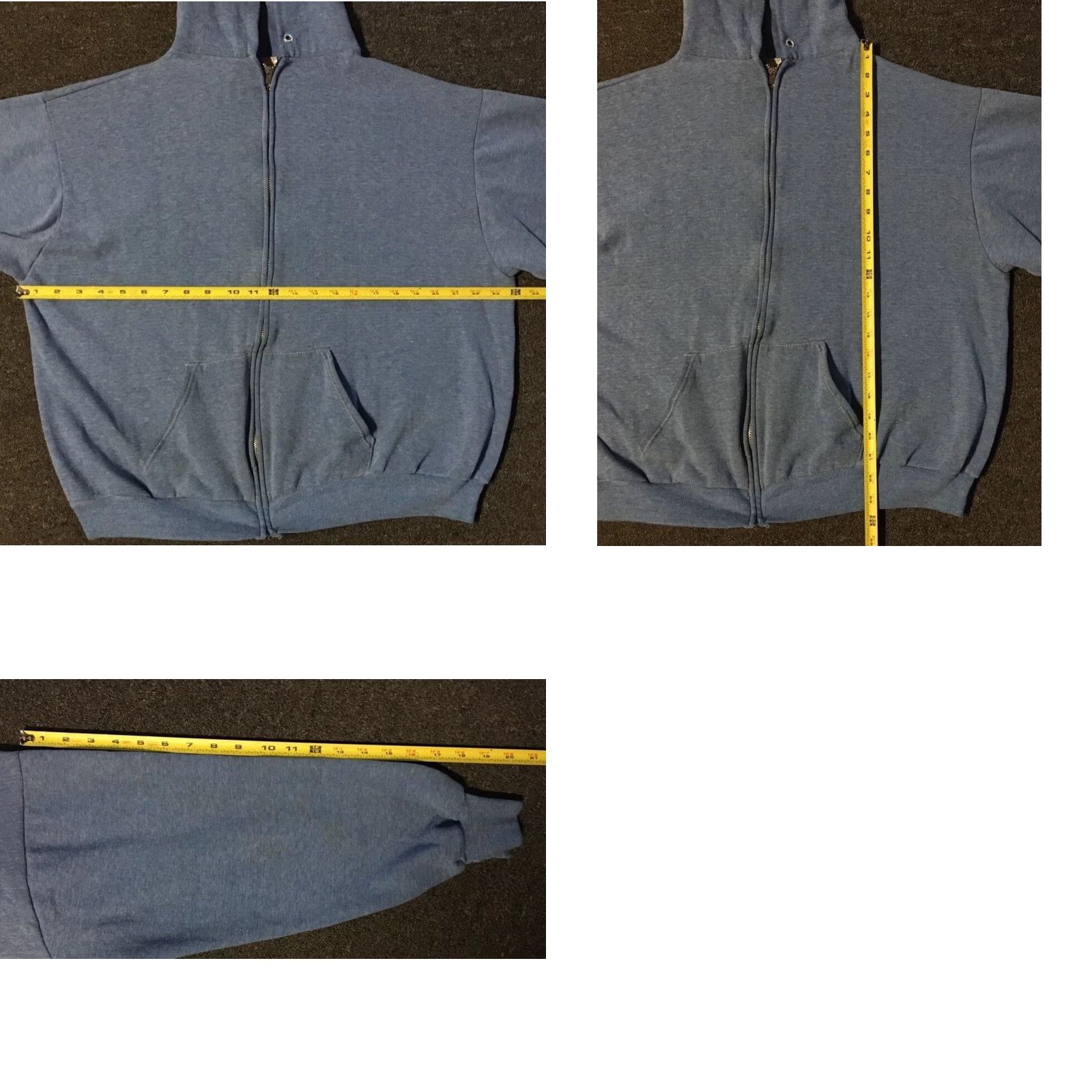 Vintage VINTAGE Trucker Hoodies Sweatshirt Zip 80s 90s Distressed Boxy Blue USA Men S Size Regular Pattern Striped Style Full Zip Size US S / EU 44-46 / 1 - 10 Thumbnail