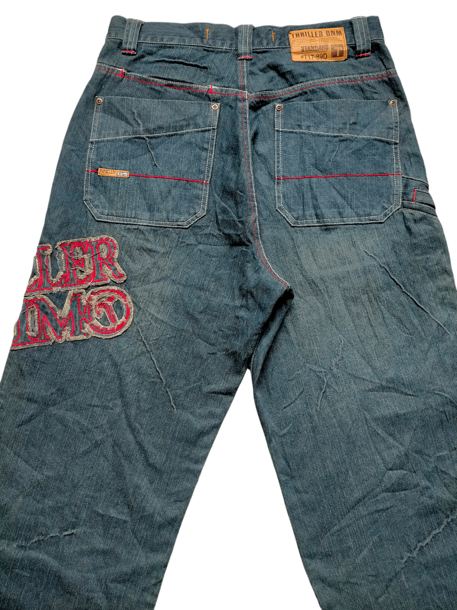 JNCO × Japanese Brand Thriller Denim Baggy Hip Hop Style Jeans Size US 32 / EU 48 - 10 Thumbnail