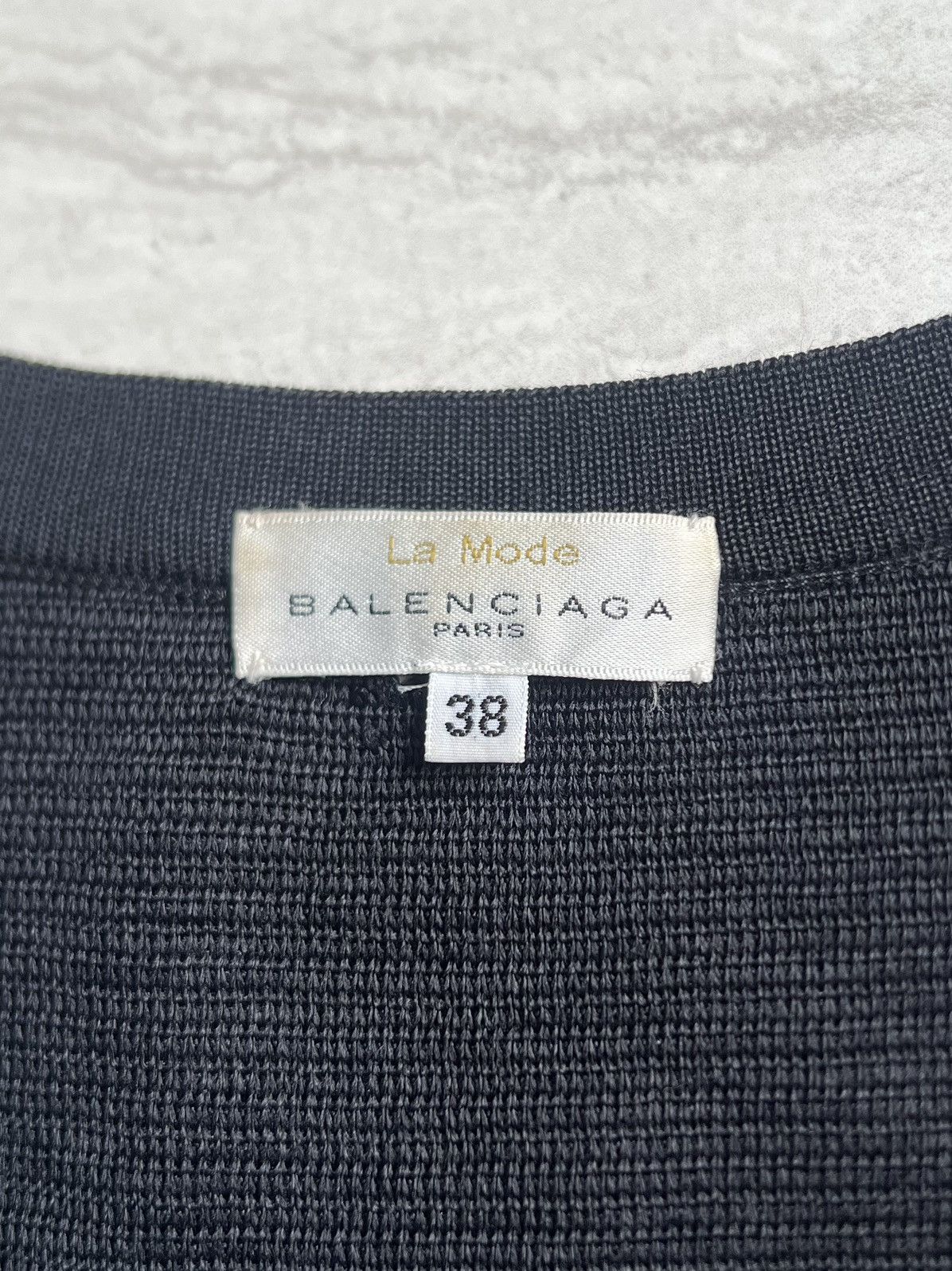 Balenciaga BALENCIAGA Paris Black Knit Dress Size XS / US 0-2 / IT 36-38 - 17 Thumbnail