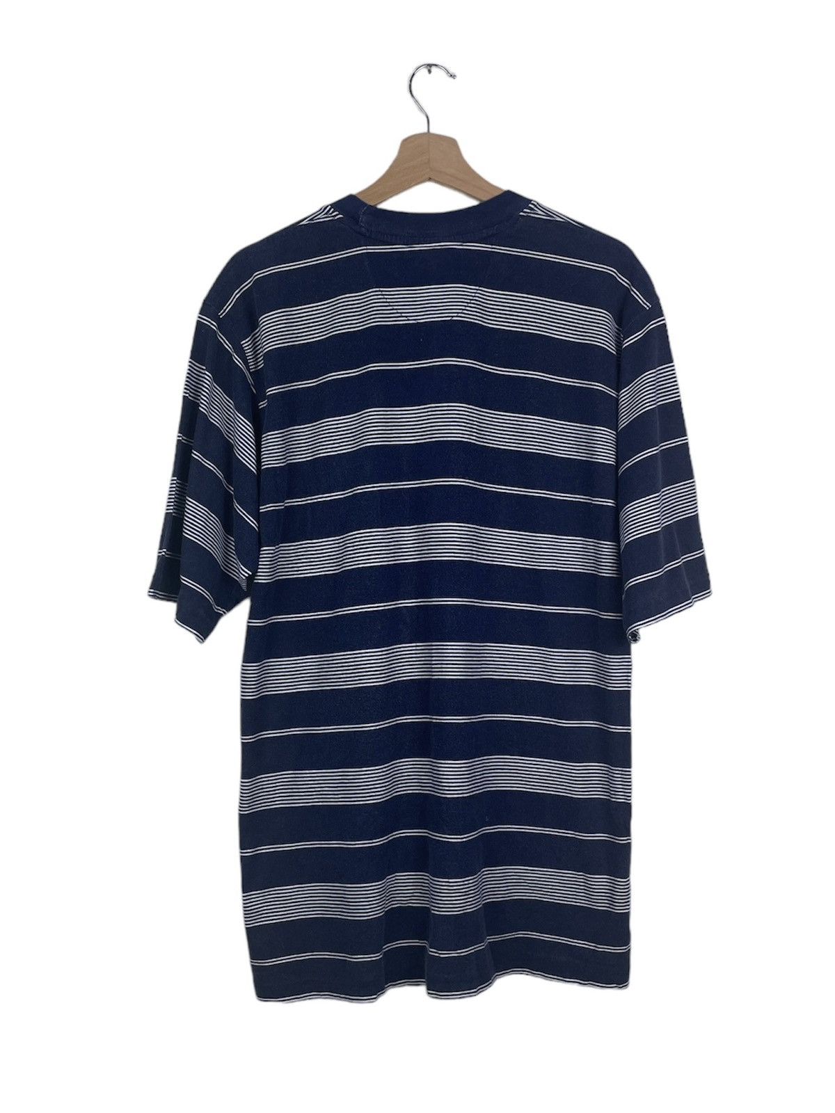 Burberry × Vintage Vintage Burberry Striped T-Shirt Poland Made OG Logo Size US M / EU 48-50 / 2 - 2 Thumbnail