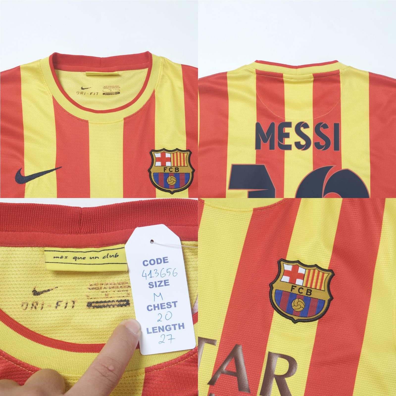 Nike 2013/14 Barcelona Away Shirt Nike Messi (M) Size US M / EU 48-50 / 2 - 5 Thumbnail
