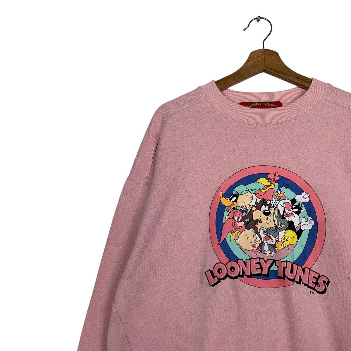 Japanese Brand Looney Tunes Pink Crewneck Sweatshirt Size US M / EU 48-50 / 2 - 6 Thumbnail