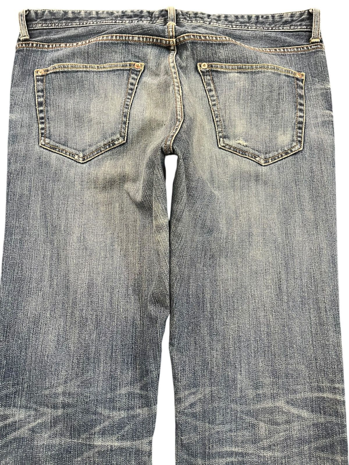 Japanese Brand Vintage Male&co Faded Distressed Denim Size US 36 / EU 52 - 7 Thumbnail