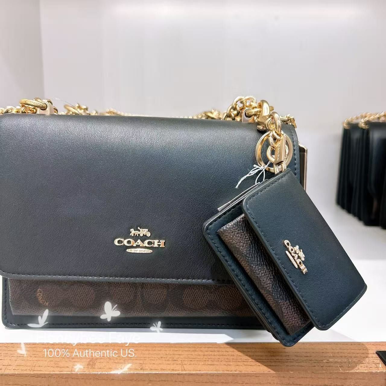 Coach Coach Mini Klare Bag Charm In Signature Canvas CBK69 Size ONE SIZE - 4 Thumbnail