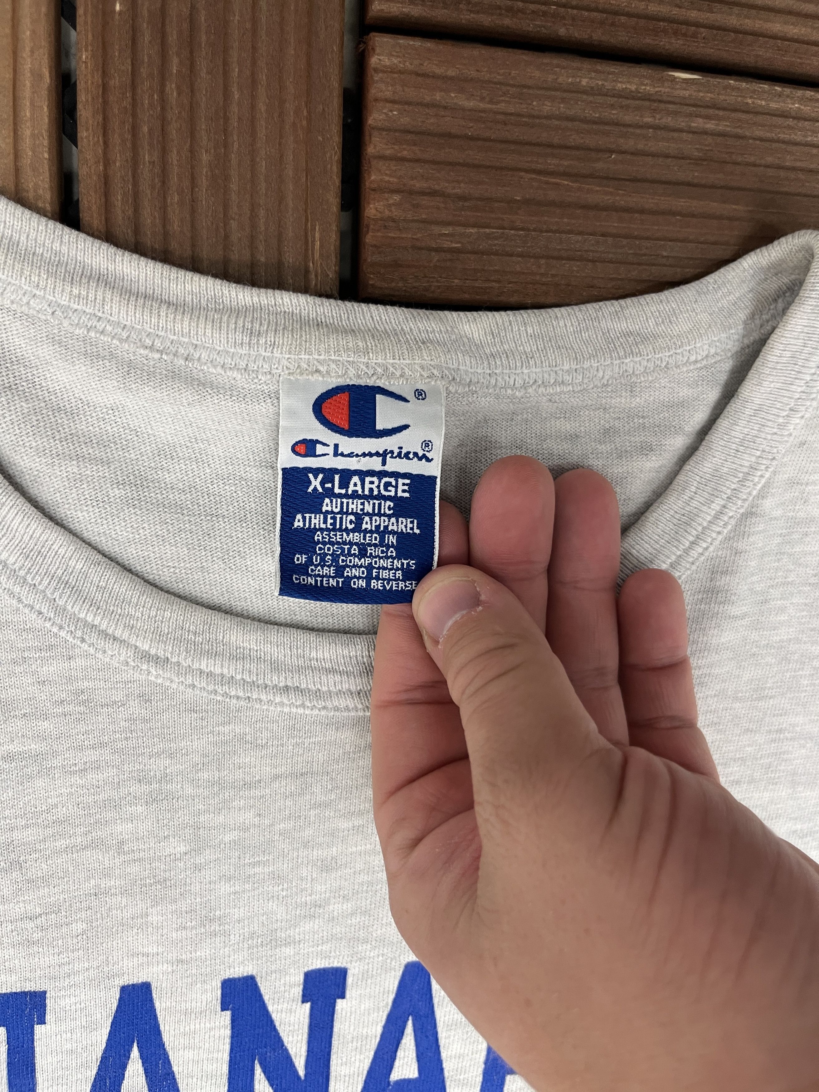 Champion × Vintage Indianapolis Colts Spell Out Vintage T-Shirt Tee Size US XL / EU 56 / 4 - 6 Thumbnail
