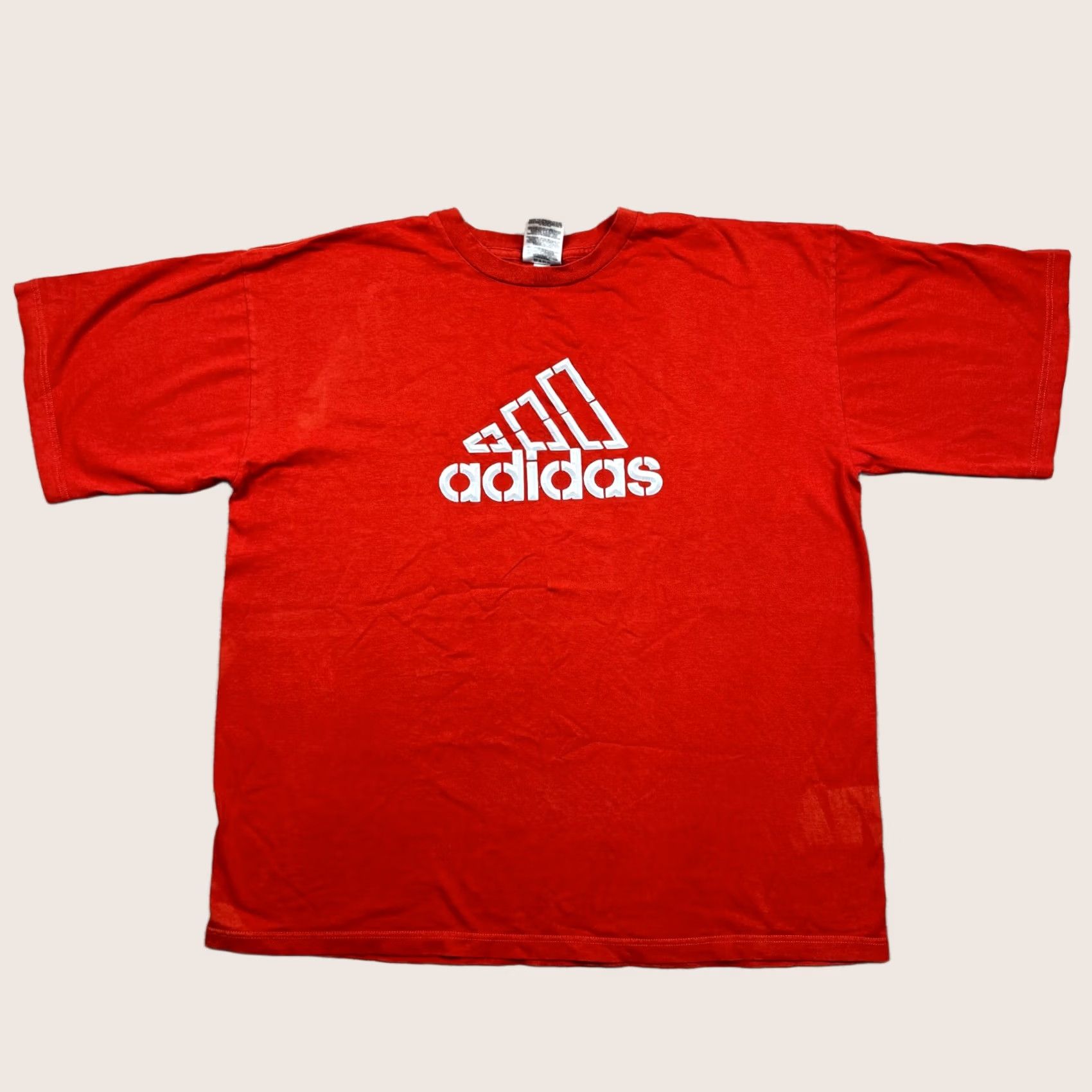 Adidas adidas Mens Shirt Red 2XL Short Sleeve Logo Casual Performance Vintage Shirt Size US XXL / EU 58 / 5 - 1 Thumbnail