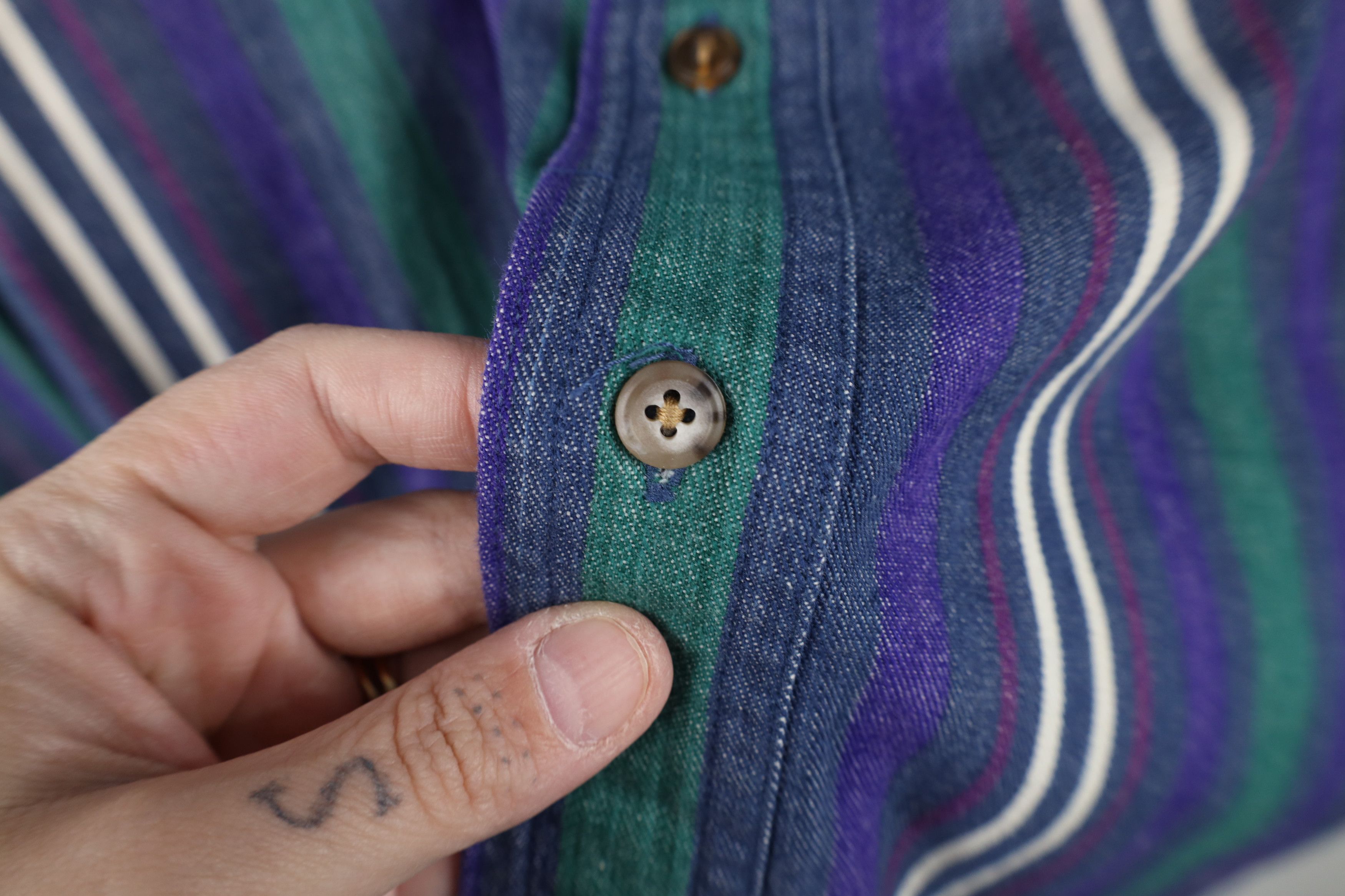 Ralph Lauren Vintage 90s Ralph Lauren Denim Collared Button Down Shirt Size US L / EU 52-54 / 3 - 5 Thumbnail
