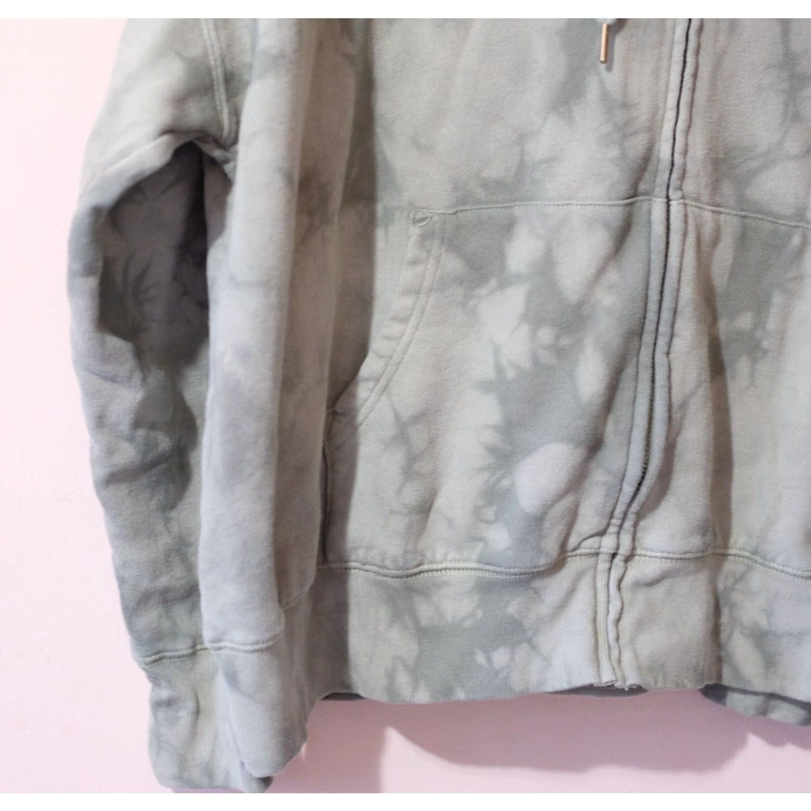 Old Navy Old Navy Hoodie Womens XL Tie Dye Zip-Front Green Size XL / US 12-14 / IT 48-50 - 3 Thumbnail