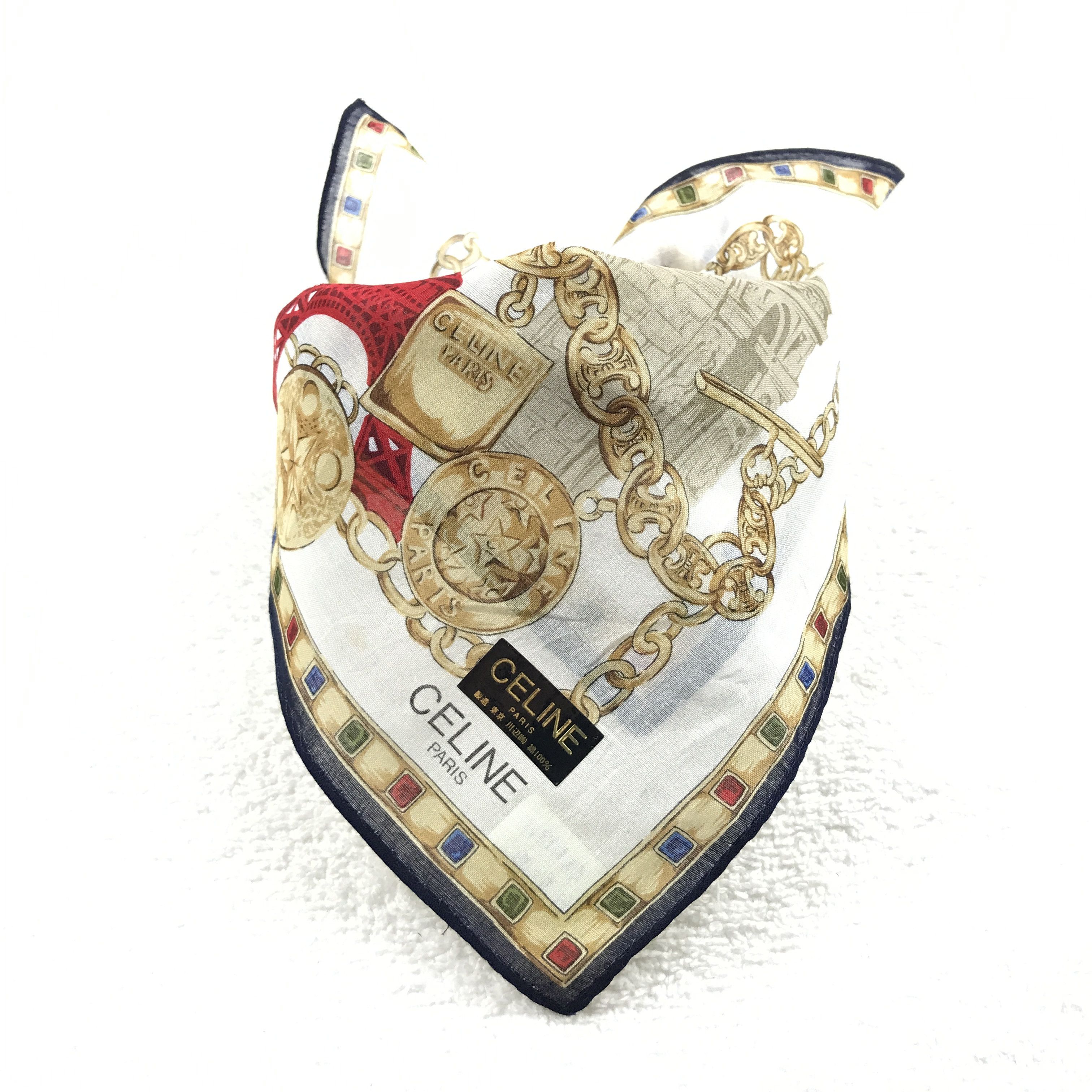 Celine Vintage Celine Bandana Neckerchief Handkerchief Size ONE SIZE - 4 Thumbnail