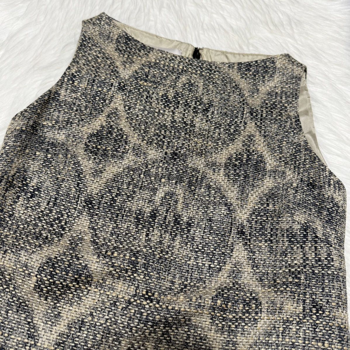 Valentino Genuine Valentino Silk-blend Tweed Sleeveless Dress 38 Size XS / US 0-2 / IT 36-38 - 9 Thumbnail