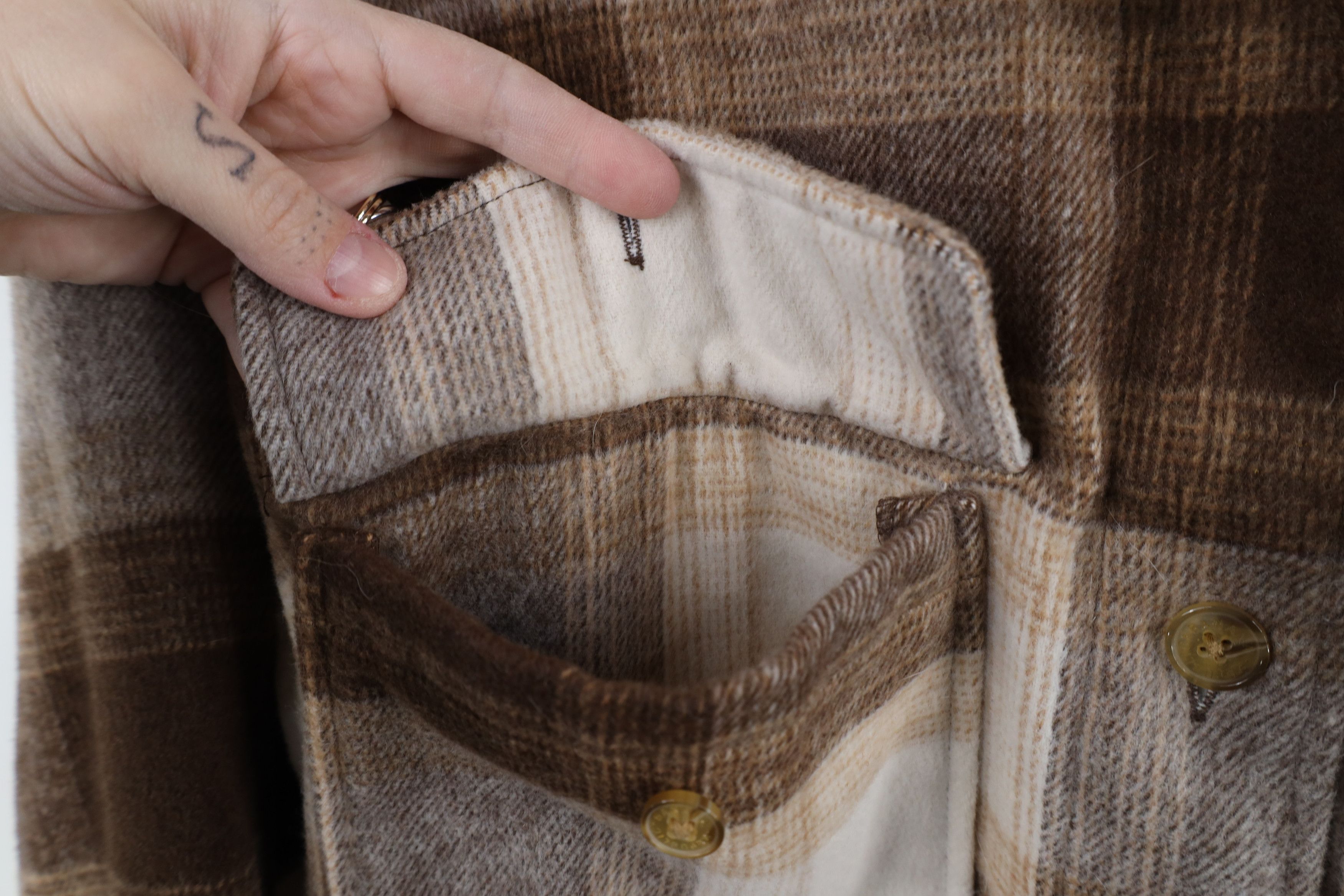Banana Republic × Vintage Banana Republic Baggy Flannel Button Shirt Jacket Plaid Size L / US 10 / IT 46 - 4 Thumbnail