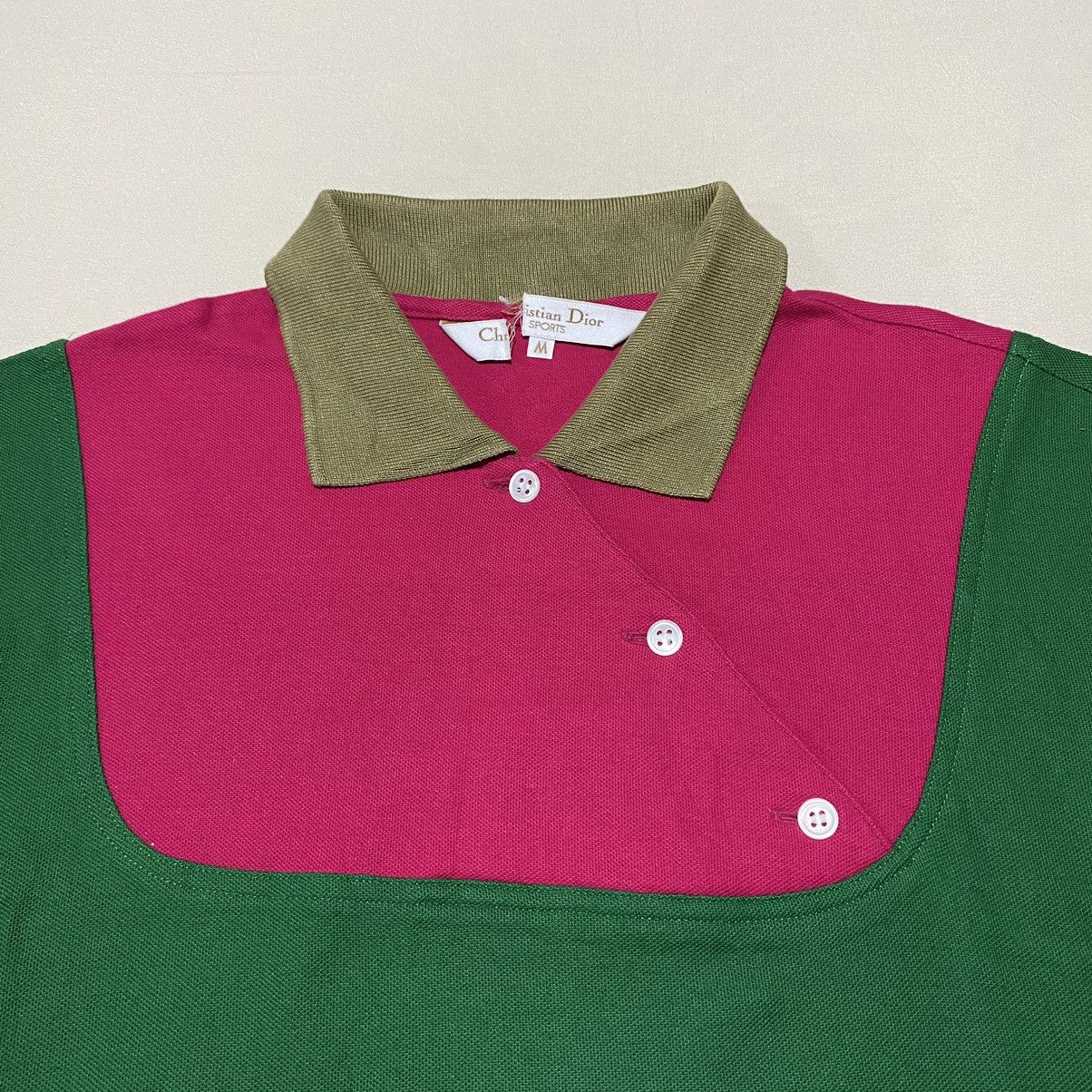 Christian Dior Monsieur Vintage Christian Dior Sports Three Tone Polo Size M / US 6-8 / IT 42-44 - 2 Thumbnail