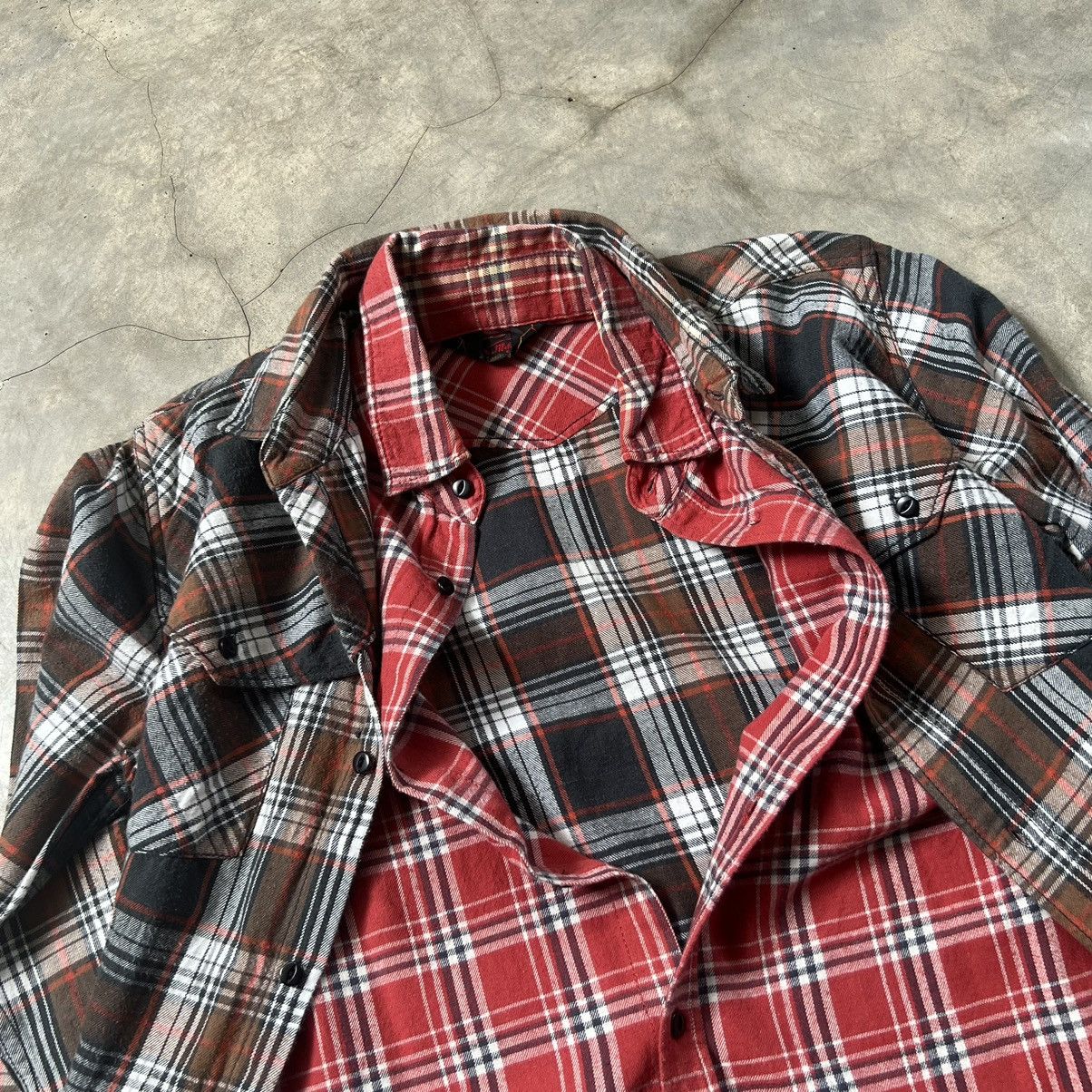 Japanese Brand Vintage K Mayer Needles Style Flannel Double Layer Shirt Size US M / EU 48-50 / 2 - 3 Thumbnail