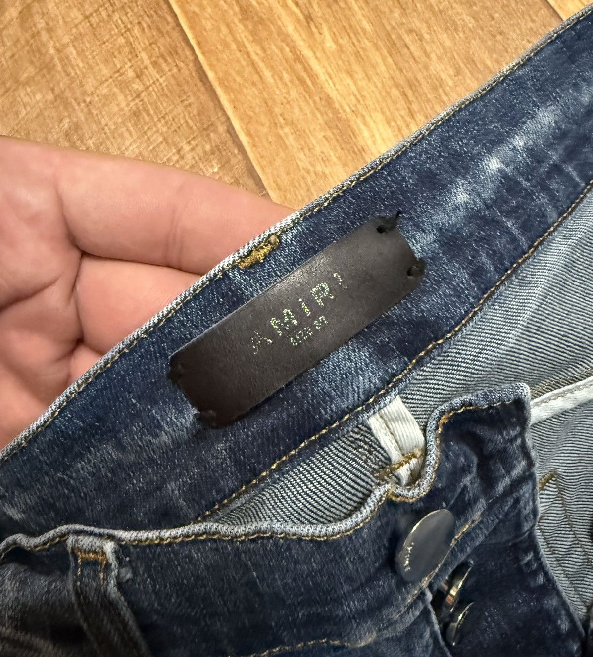Amiri Amiri Blue Ripped Jeans Denim Pants Size US 32 / EU 48 - 9 Thumbnail
