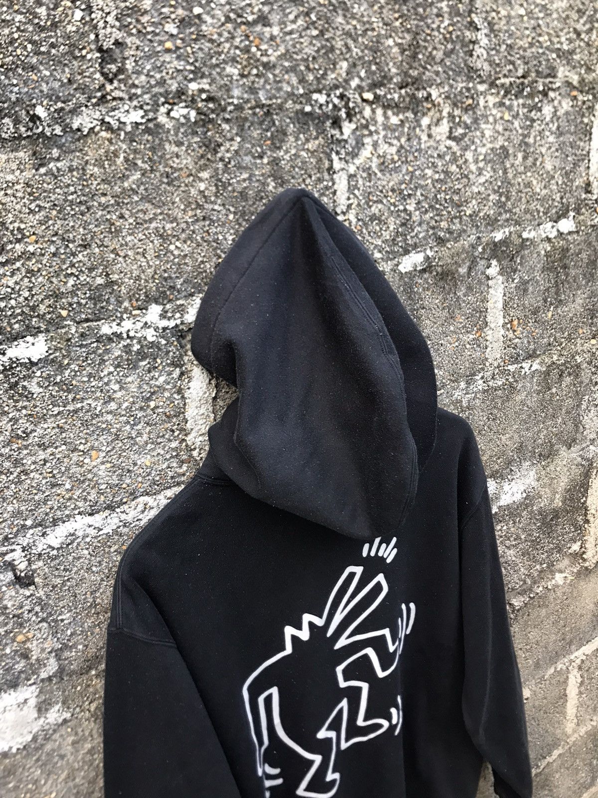 Keith Haring ⚡️Vintage Art Keith Haring Hooded Sweatshirt Size US L / EU 52-54 / 3 - 14 Thumbnail