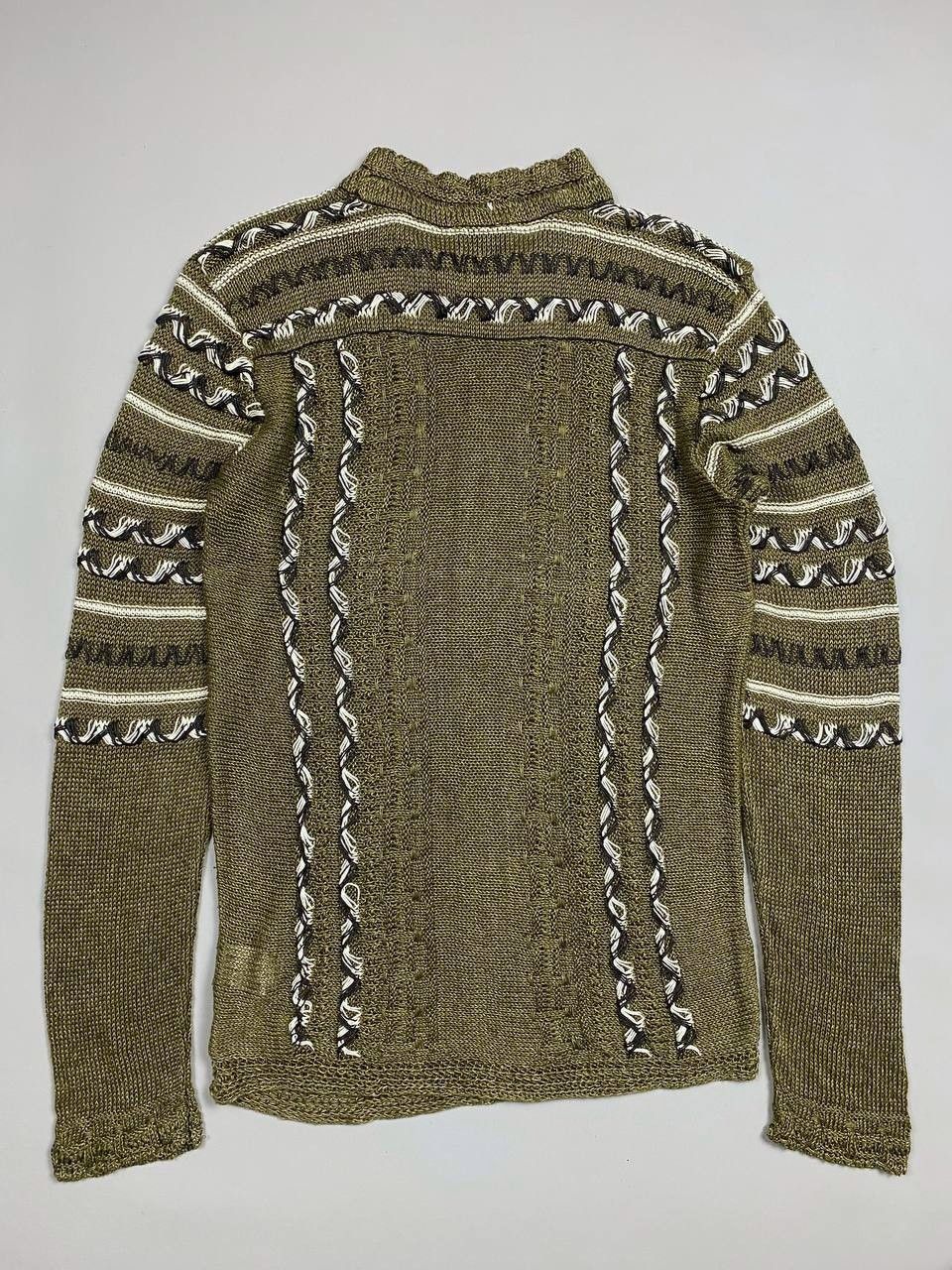 Roberto Cavalli Vintage Roberto Cavalli Linen Knit Sweater Size US L / EU 52-54 / 3 - 6 Thumbnail