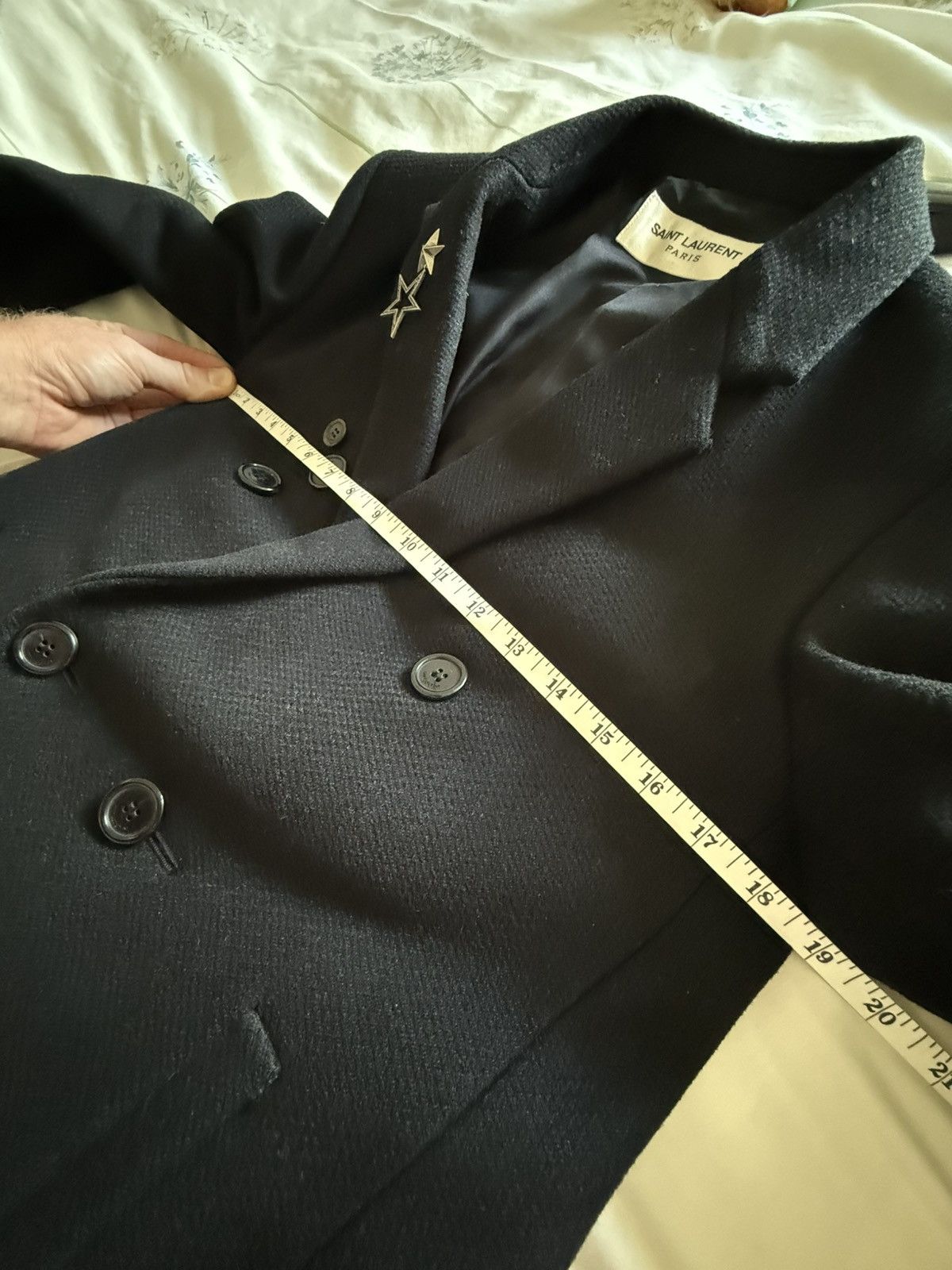 Saint Laurent Paris FW17 Saint Laurent Chesterfield black wool jacket coat Size US XS / EU 42 / 0 - 3 Thumbnail