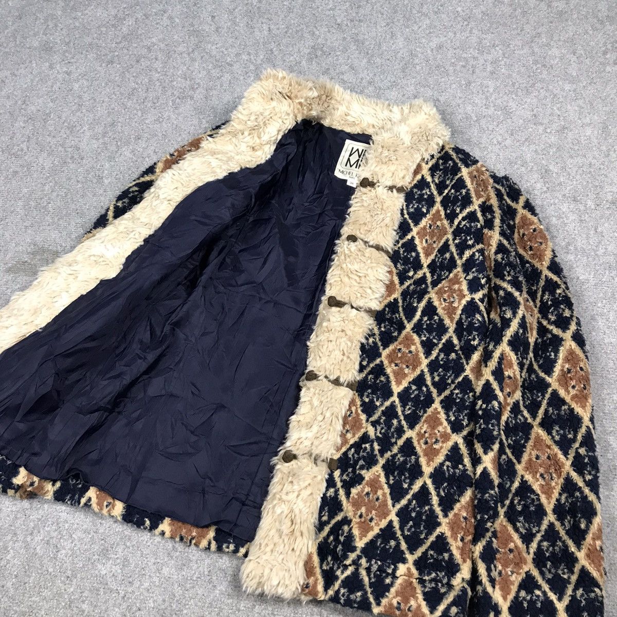 Japanese Brand × Michel Klein MICHEL KLEIN PARIS JAPAN NAVAJO SHERPA STYLE WOMAN JACKET Size XS / US 0-2 / IT 36-38 - 11 Thumbnail