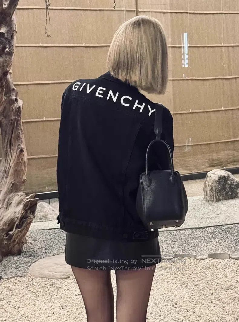 Givenchy Givenchy Black washed distressed button back embroidered l Size US S / EU 44-46 / 1 - 8 Thumbnail