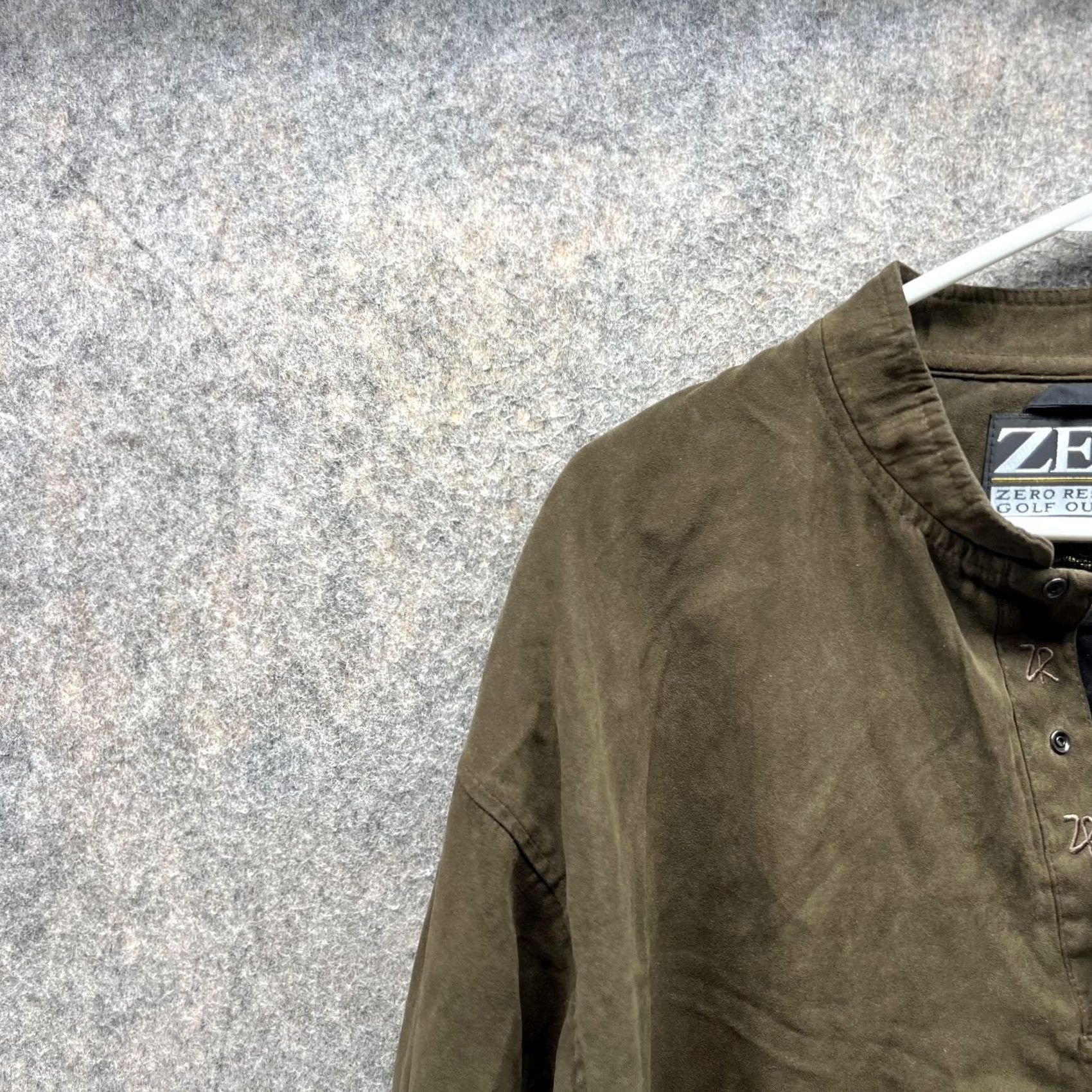 Vintage VINTAGE Zero Restriction Sweater Men Large Green 1/4 Zip Mock Neck Golf Jacket Vtg Size US L / EU 52-54 / 3 - 3 Thumbnail