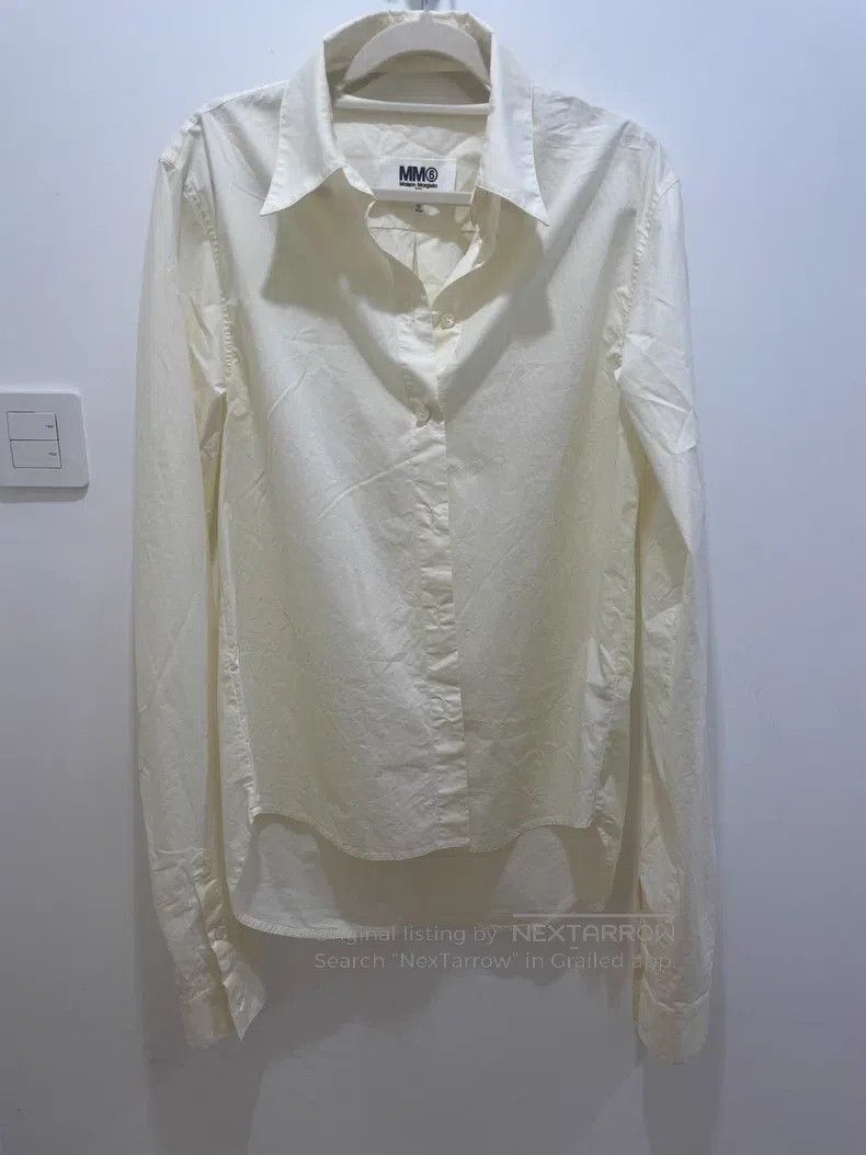 Maison Margiela Maison Margiela Mixed Design Hollow-out Collar Shirt Size XS / US 0-2 / IT 36-38 - 1 Thumbnail
