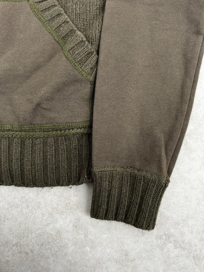 Dolce & Gabbana AW2003 Dolce & Gabbana Hybrid Khaki Green Wool Sweater Size US M / EU 48-50 / 2 - 7 Thumbnail