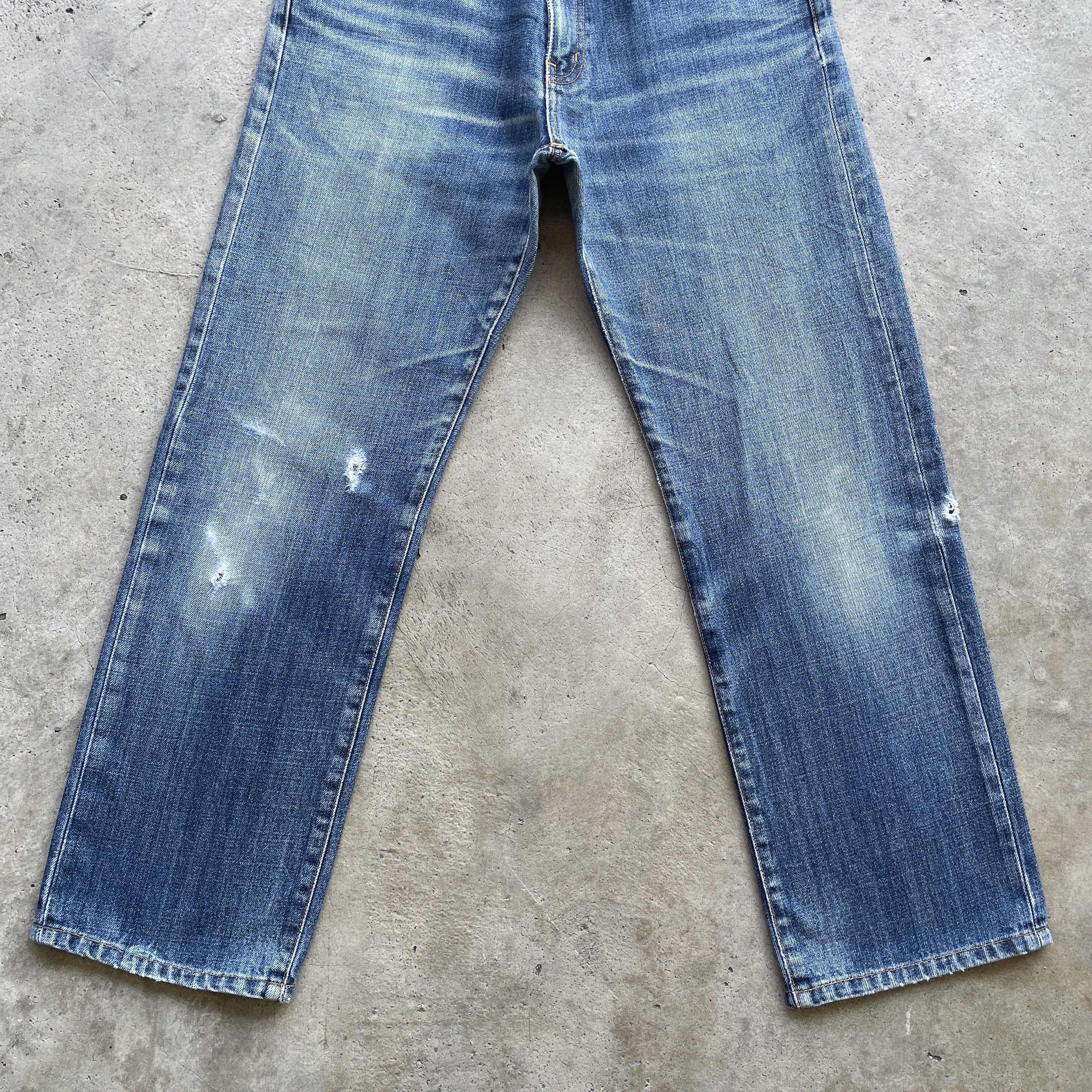 Japanese Brand Vintage Japanese Brand Denim Jeans Faded Pants W29x28 Size US 29 - 4 Thumbnail