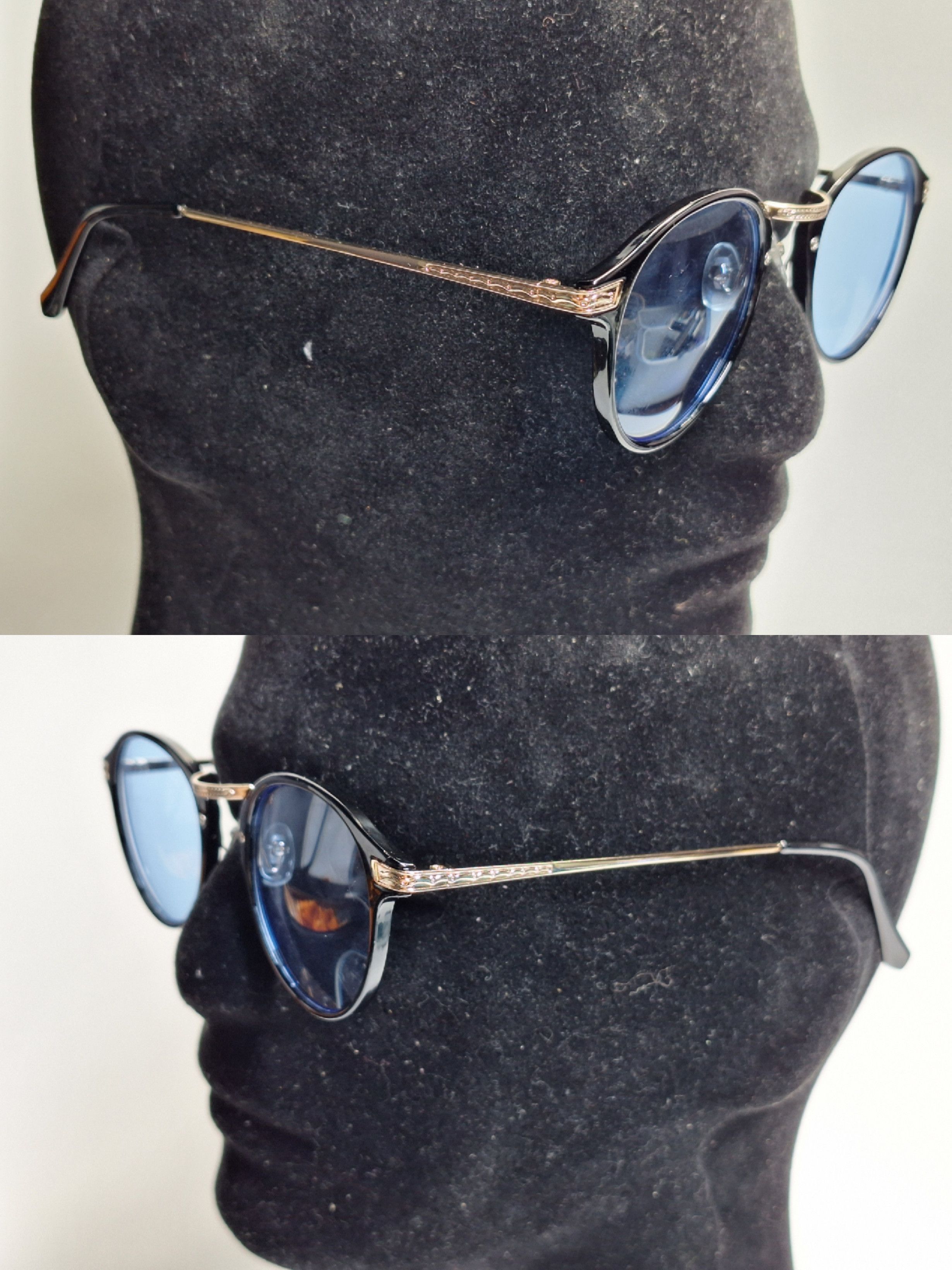 Uniqlo [VINTAGE] Boston Combination Blue Tint Sunglasses - PY2705-1 Size ONE SIZE - 10 Thumbnail