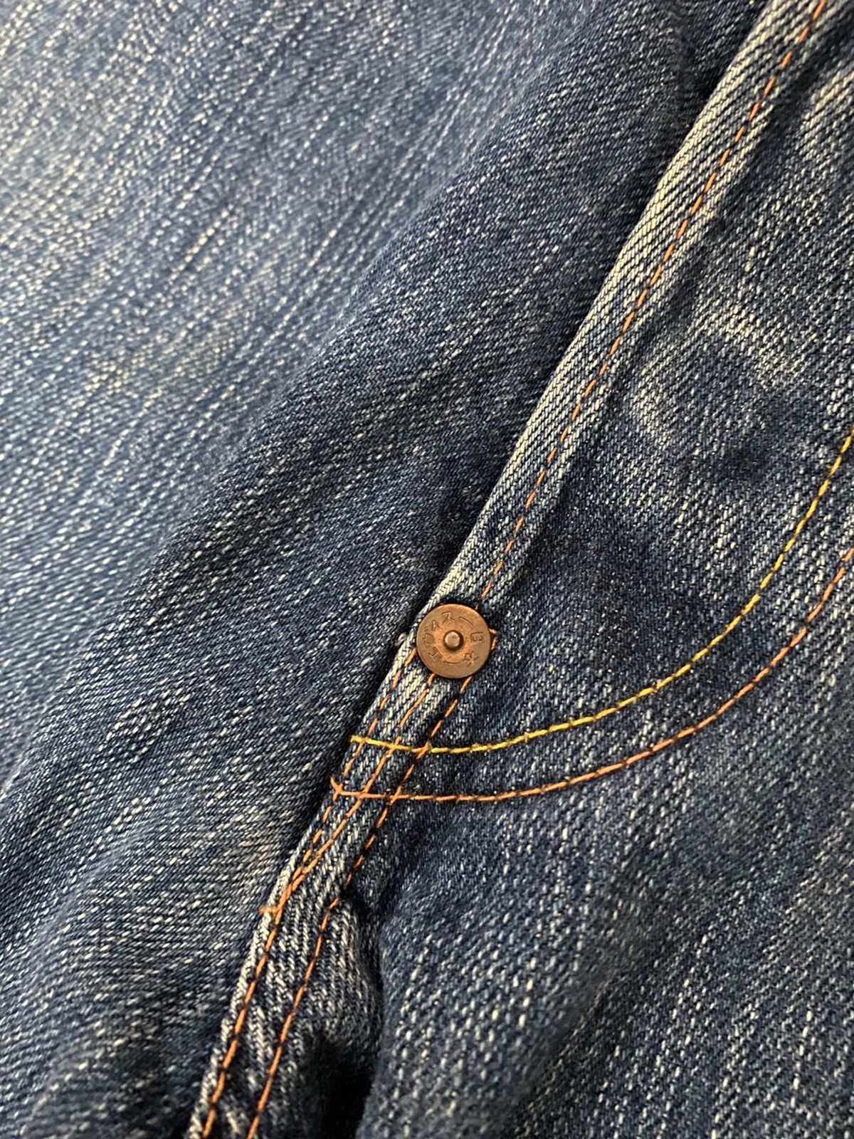 offer Vintage Evisu Distress Denim Jeans