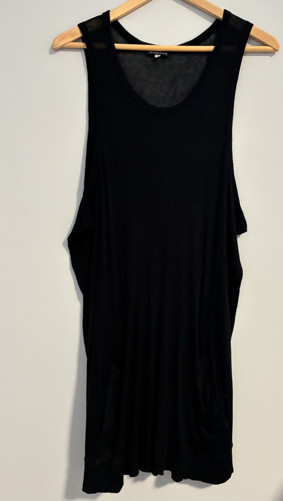 Ann Demeulemeester Ann Demeulemeester Black Sleeveless Tank Top Size US S / EU 44-46 / 1 - 1 Thumbnail