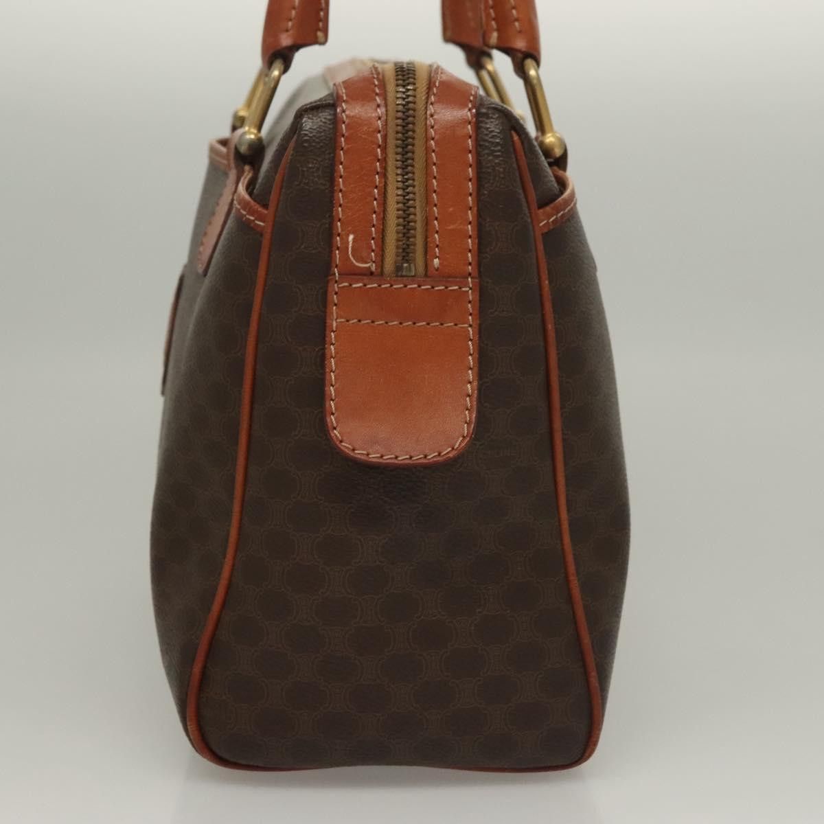 Celine CELINE Macadam Canvas Hand Bag Pvc Leather Brown Gold Size ONE SIZE - 4 Thumbnail