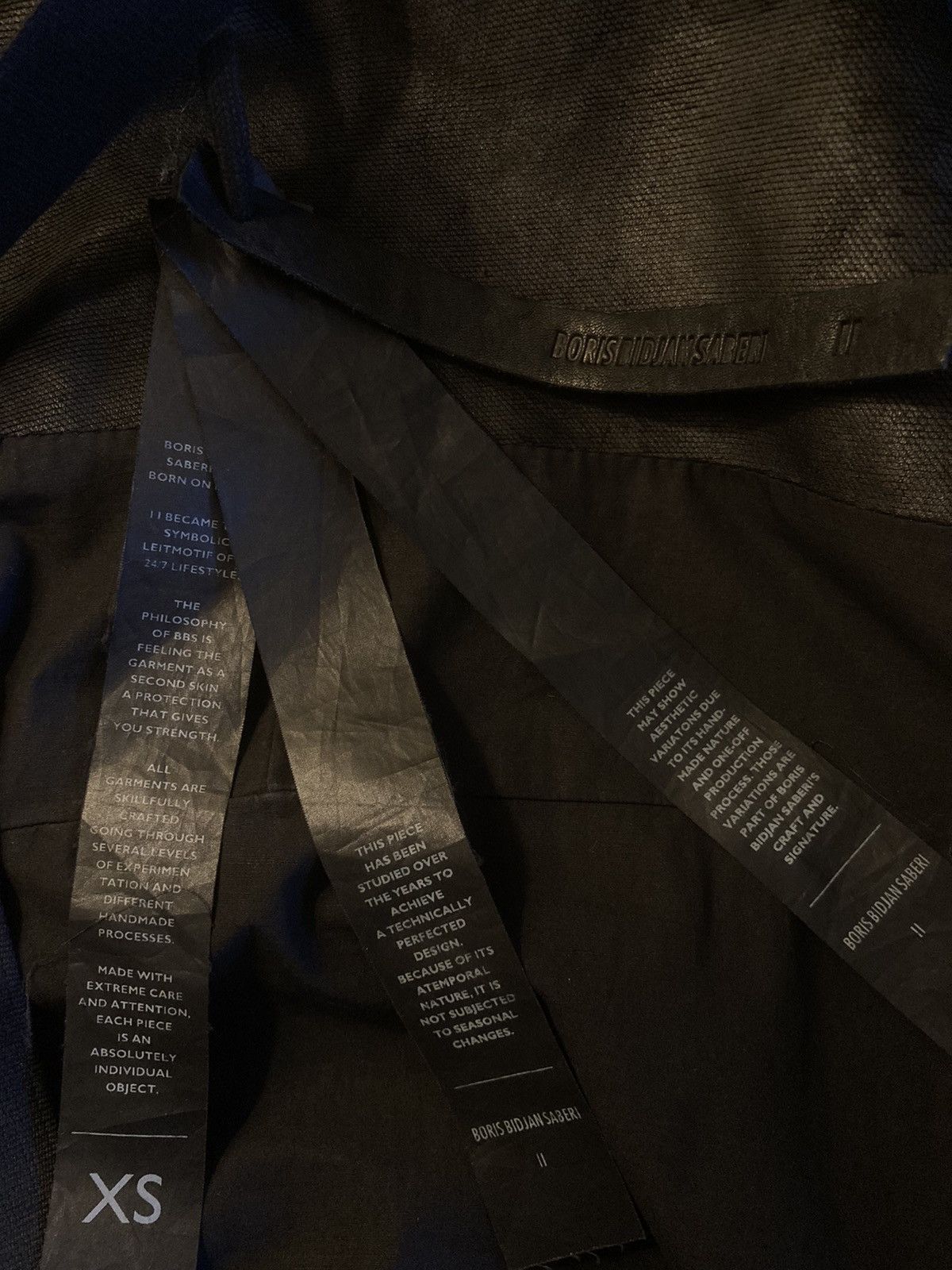 Boris Bidjan Saberi GRAIL Zipper 22 3D Leather Obsidian Black Size US XS / EU 42 / 0 - 20 Thumbnail