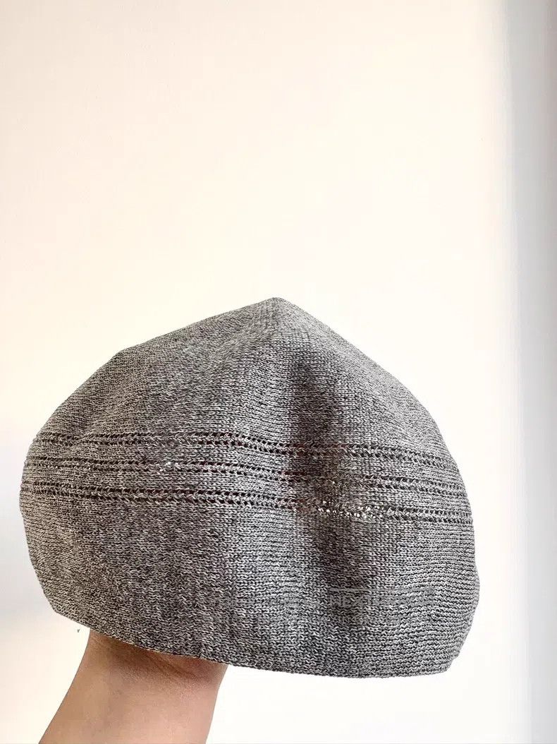 Vivienne Westwood Vivienne Westwood Gray hollowed-out large Saturn beret Size ONE SIZE - 4 Thumbnail