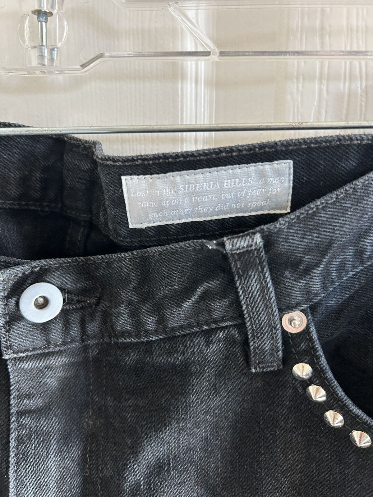 Siberia Hills Siberia hills - black studded jeans price is final Size US 34 / EU 50 - 2 Thumbnail