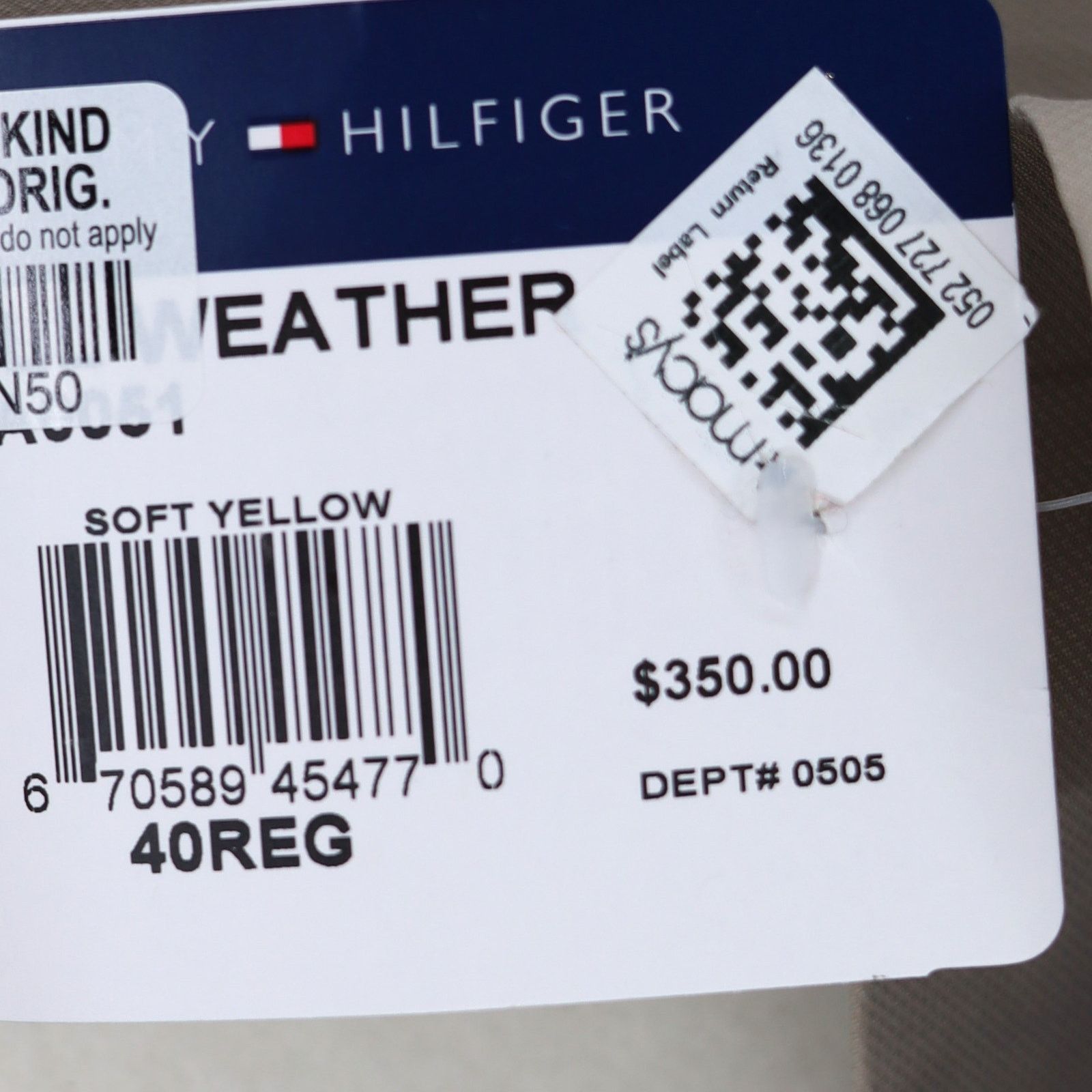 Tommy Hilfiger Tommy Hilfiger Men's Silver Gray Mid Length Raincoat 40R Size US M / EU 48-50 / 2 - 3 Thumbnail