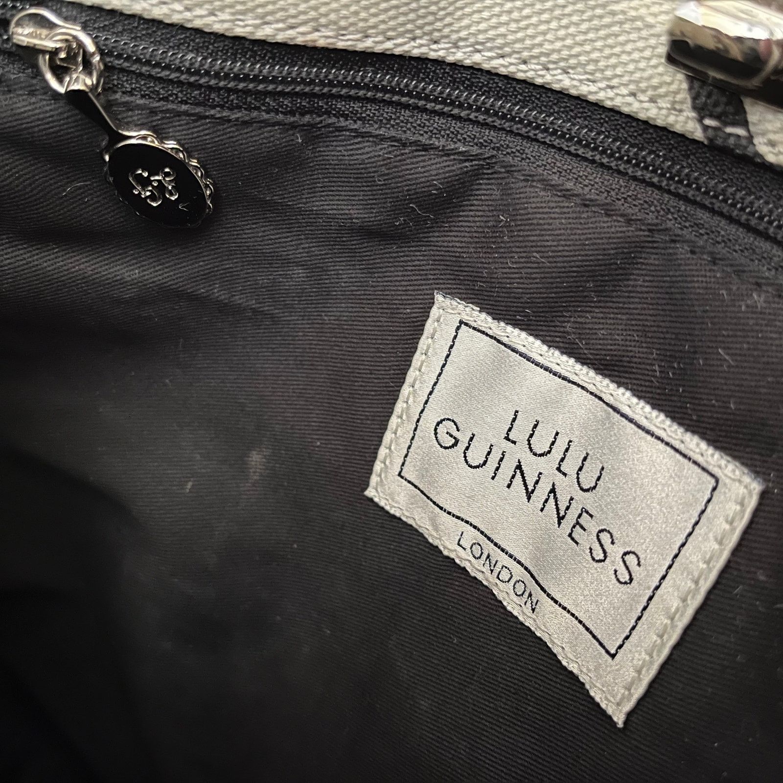 Vintage Vintage Y2K Lulu Guinness London Siamese Cat Gray Tote Bag Size ONE SIZE - 4 Thumbnail