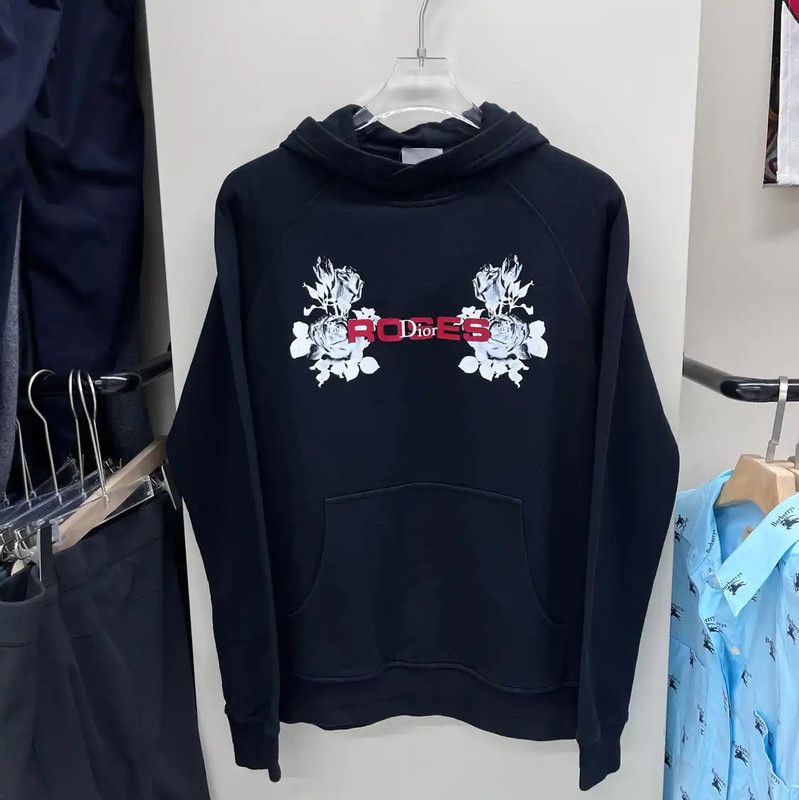 Dior Dior Black Long Sleeve Hoodie for Women 0089 Size S / US 4 / IT 40 - 1 Thumbnail