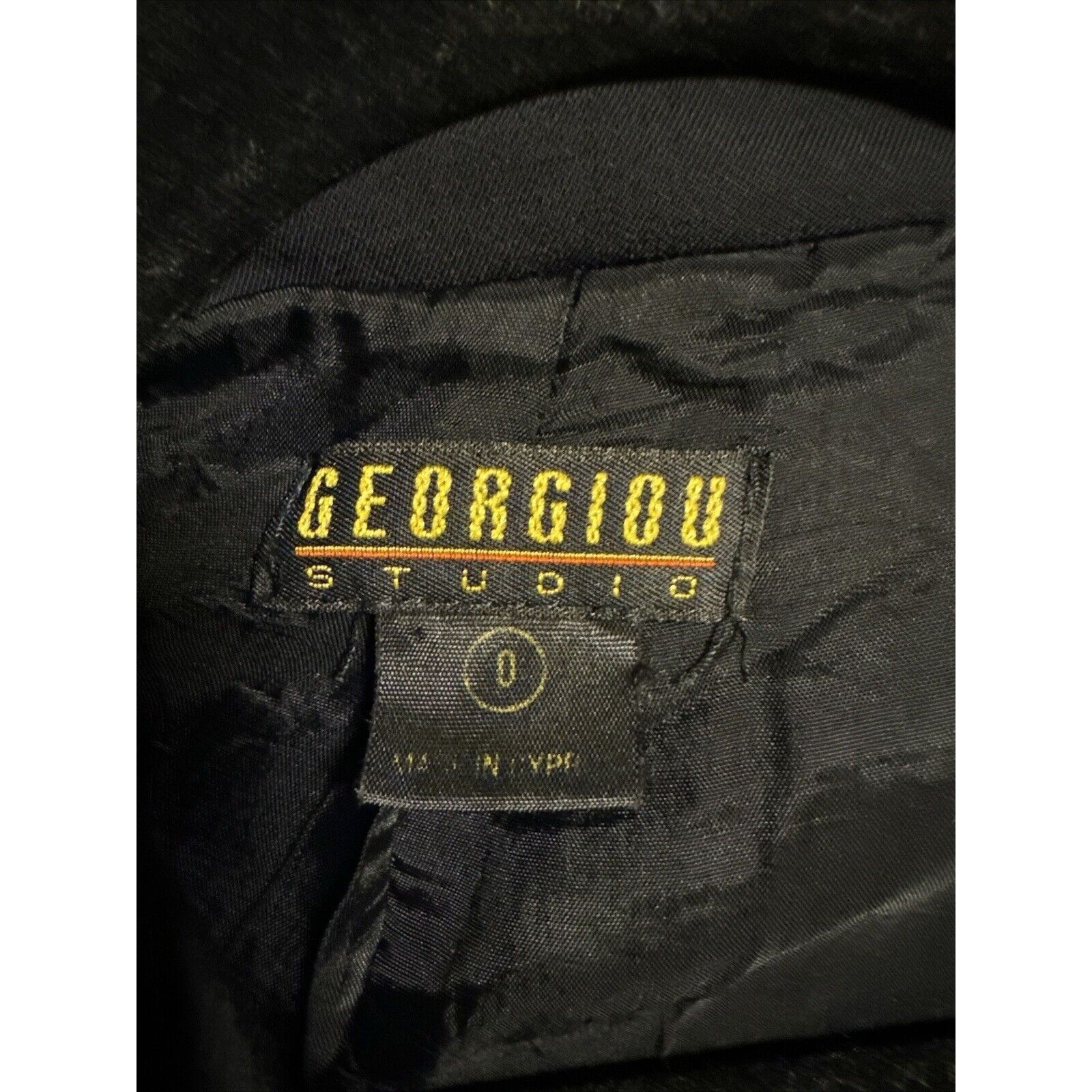 Other Georgiou Studio Black Women Long Jacket size 0 MISSING HARDW Size XS / US 0-2 / IT 36-38 - 2 Thumbnail