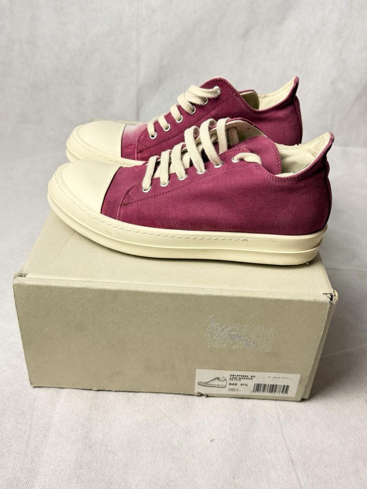 Rick Owens Rick Owens DRKSHDW Faded Low Sneakers SZ 37.5 Size US 7.5 / IT 37.5 - 3 Thumbnail