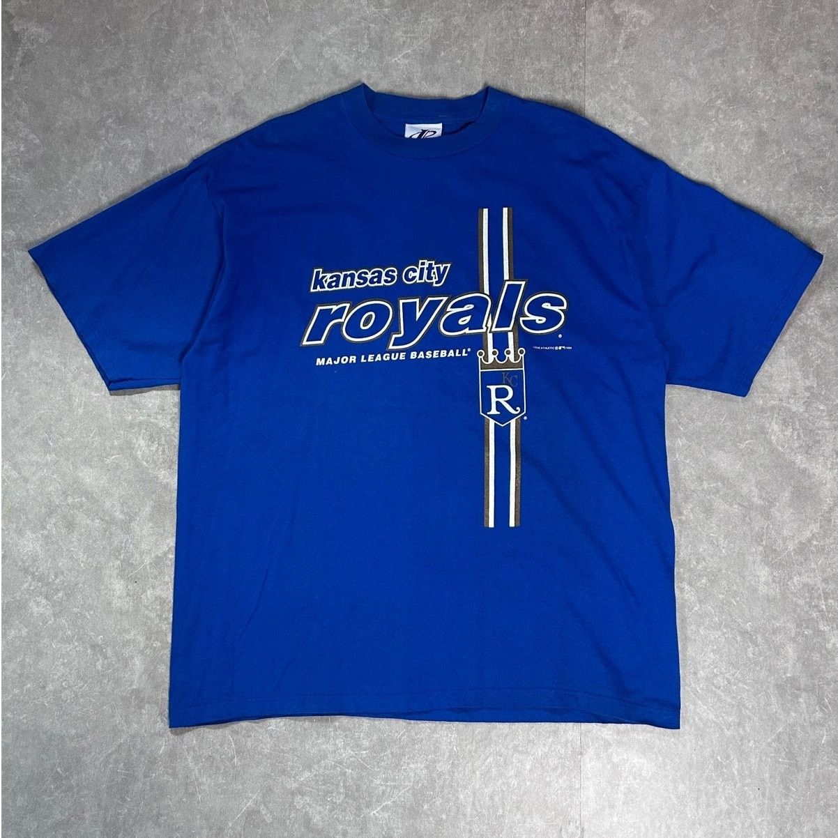 Logo Athletic 90s Vintage Kansas City Royals Pin Stripe Blue T Shirt -XL Size US XL / EU 56 / 4 - 1 Thumbnail