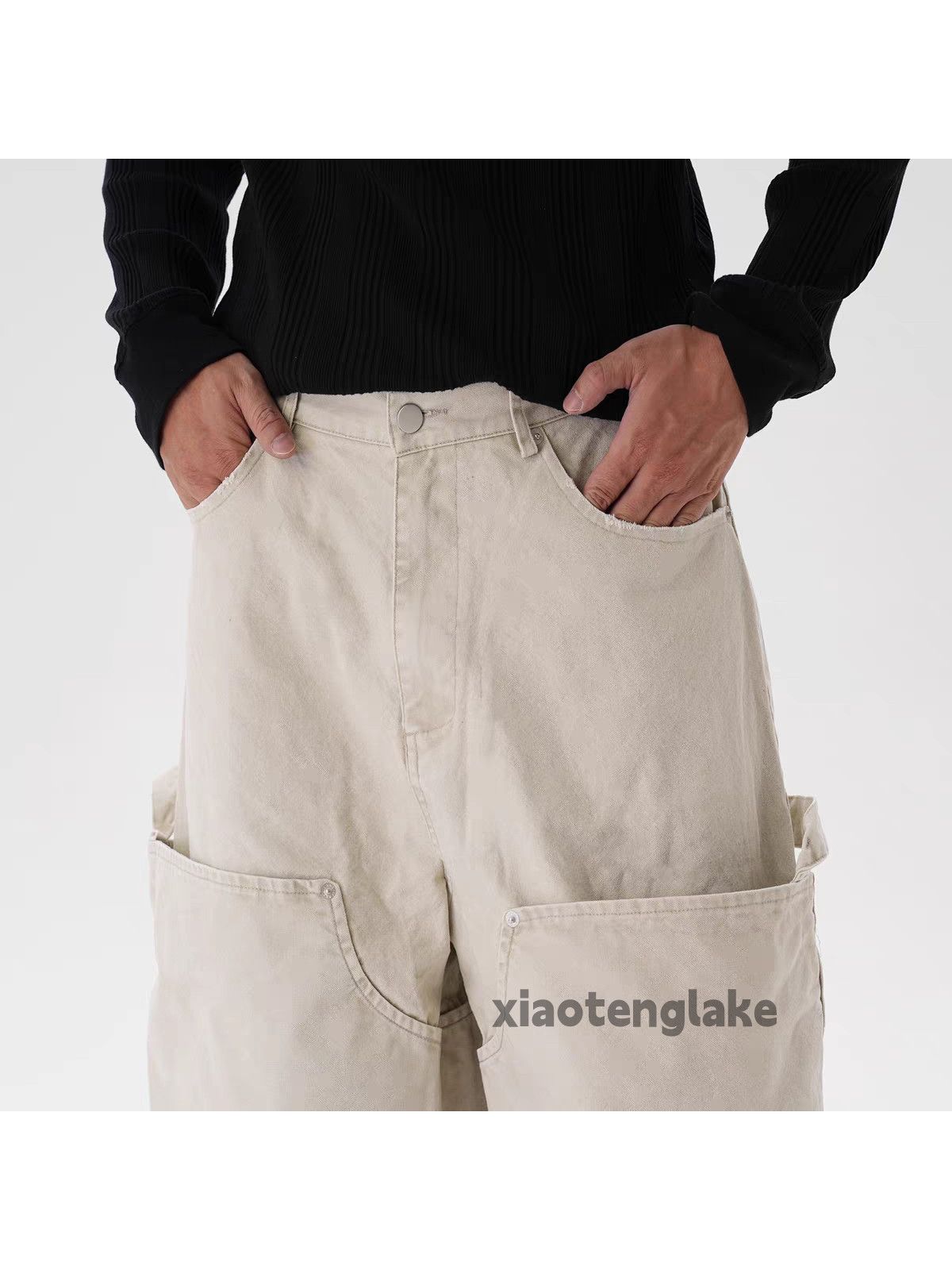 Vintage xtl utility punk skate hiphop loose baggy carpenter pants Size US 34 / EU 50 - 3 Thumbnail