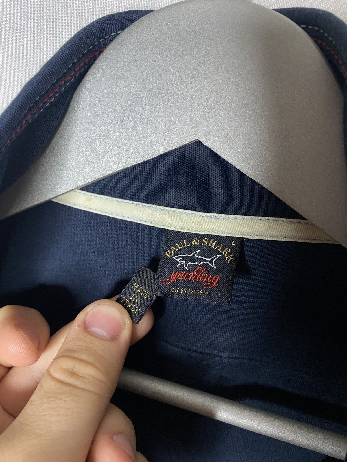 Paul & Shark 🦈Vintage Paul Shark Yachting Full Zip Jacket Hoodie Luxury🦈 Size US L / EU 52-54 / 3 - 10 Thumbnail