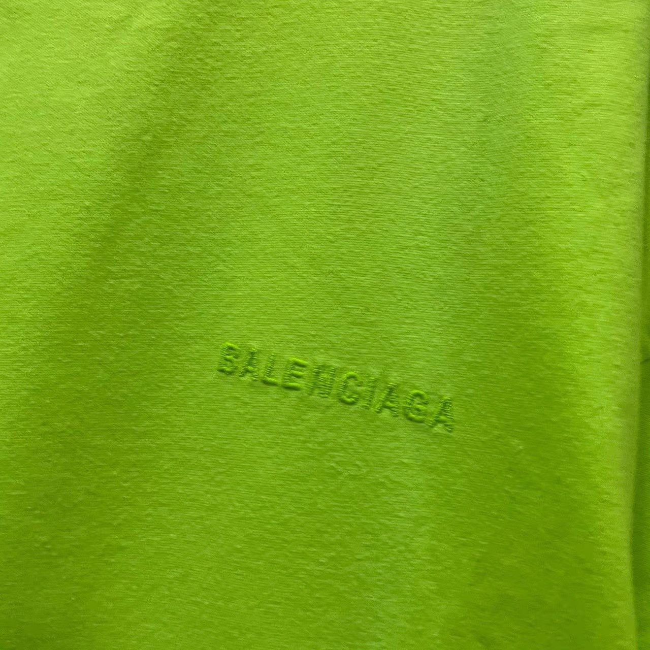 Balenciaga Balenciaga Fluorescent Green Circular Printed T-shirt K28 Size US M / EU 48-50 / 2 - 4 Thumbnail