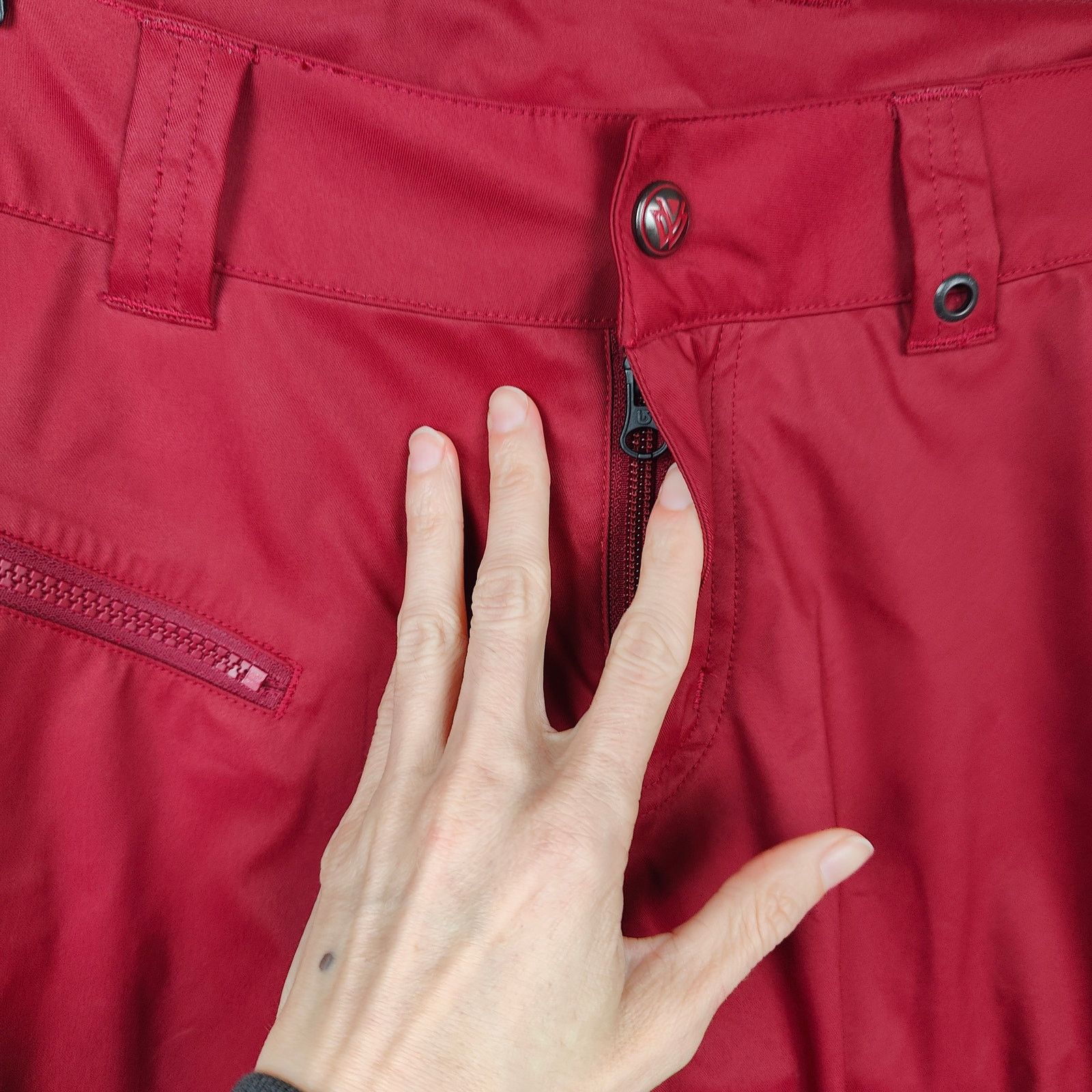 Burton Burton Snowboarding Pants Womens Medium Dark Red Ski Flare Size 30" / US 8 / IT 44 - 3 Thumbnail