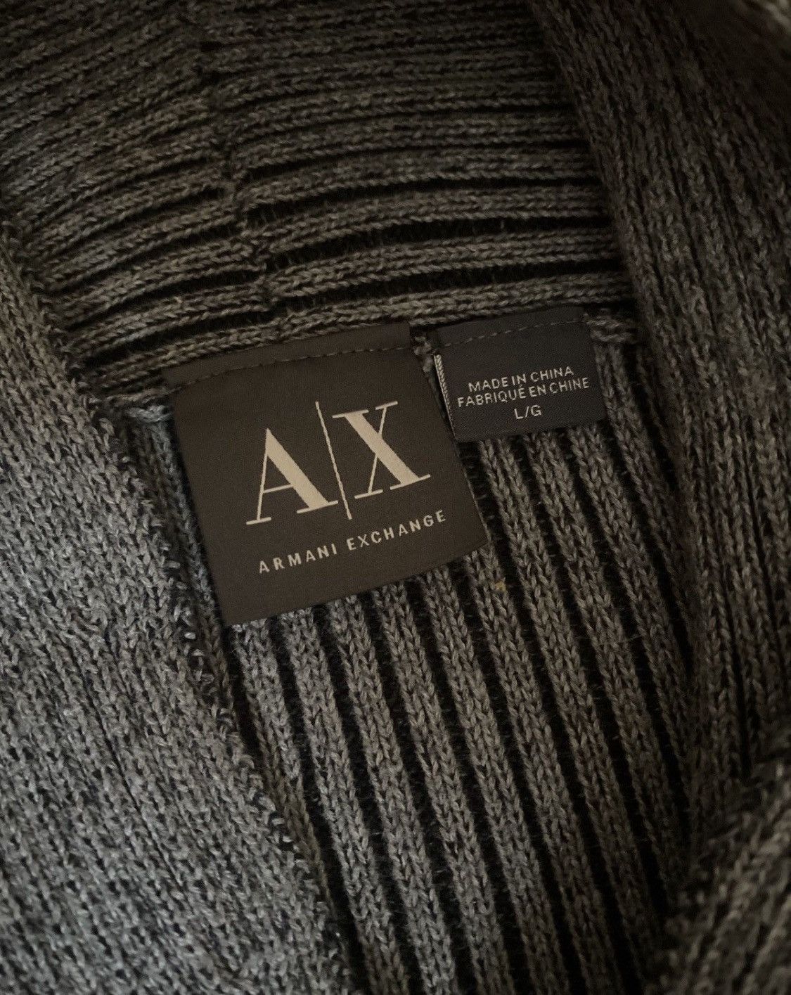 Armani Exchange Vintage 90s sweatshirt AX Armani Exchange Size L - Big Logo Size US L / EU 52-54 / 3 - 4 Thumbnail