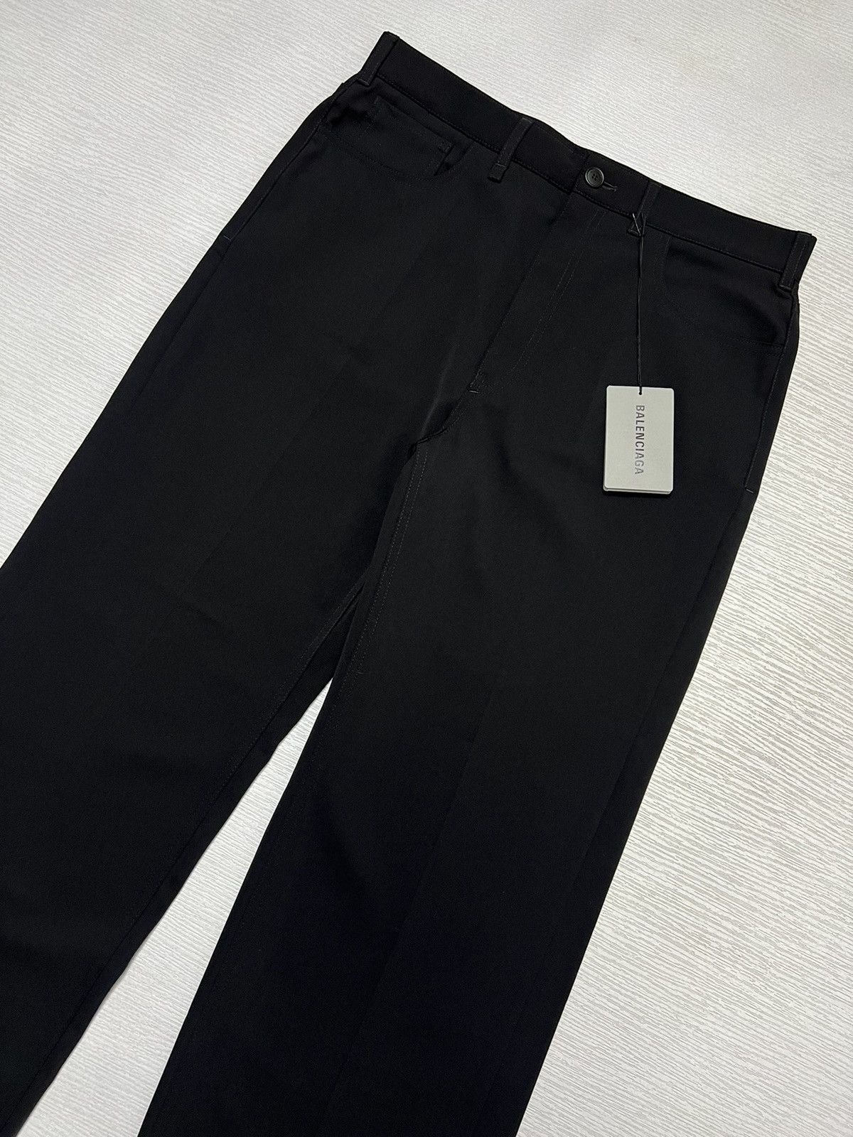 Balenciaga Balenciaga - S/S 21’ - Wide Leg Wool Slacks Size US 30 / EU 46 - 3 Thumbnail