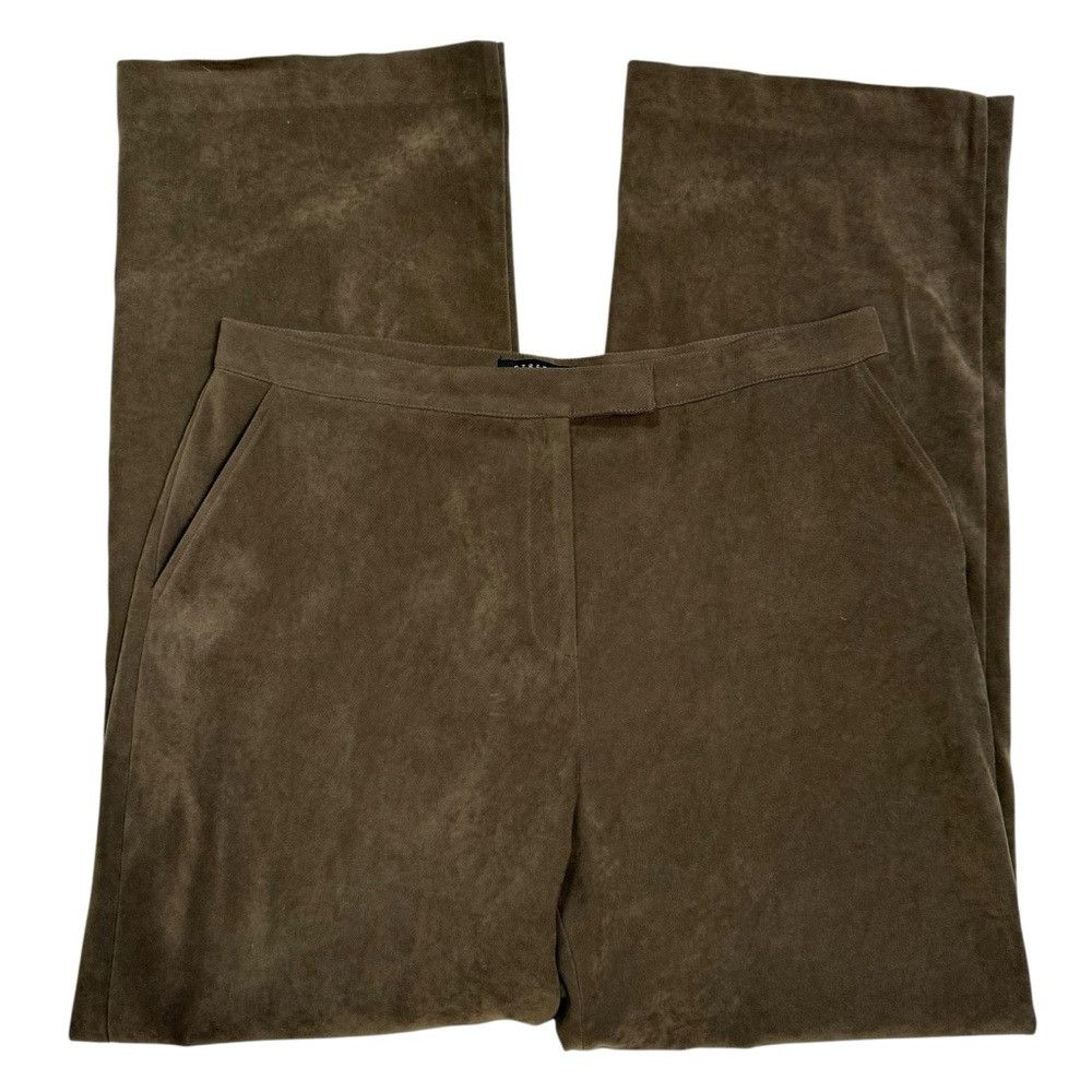 Other Norton McNaughton Brown Faux Suede Straight Leg Pants Size Size 34" / US 12 / IT 48 - 2 Thumbnail