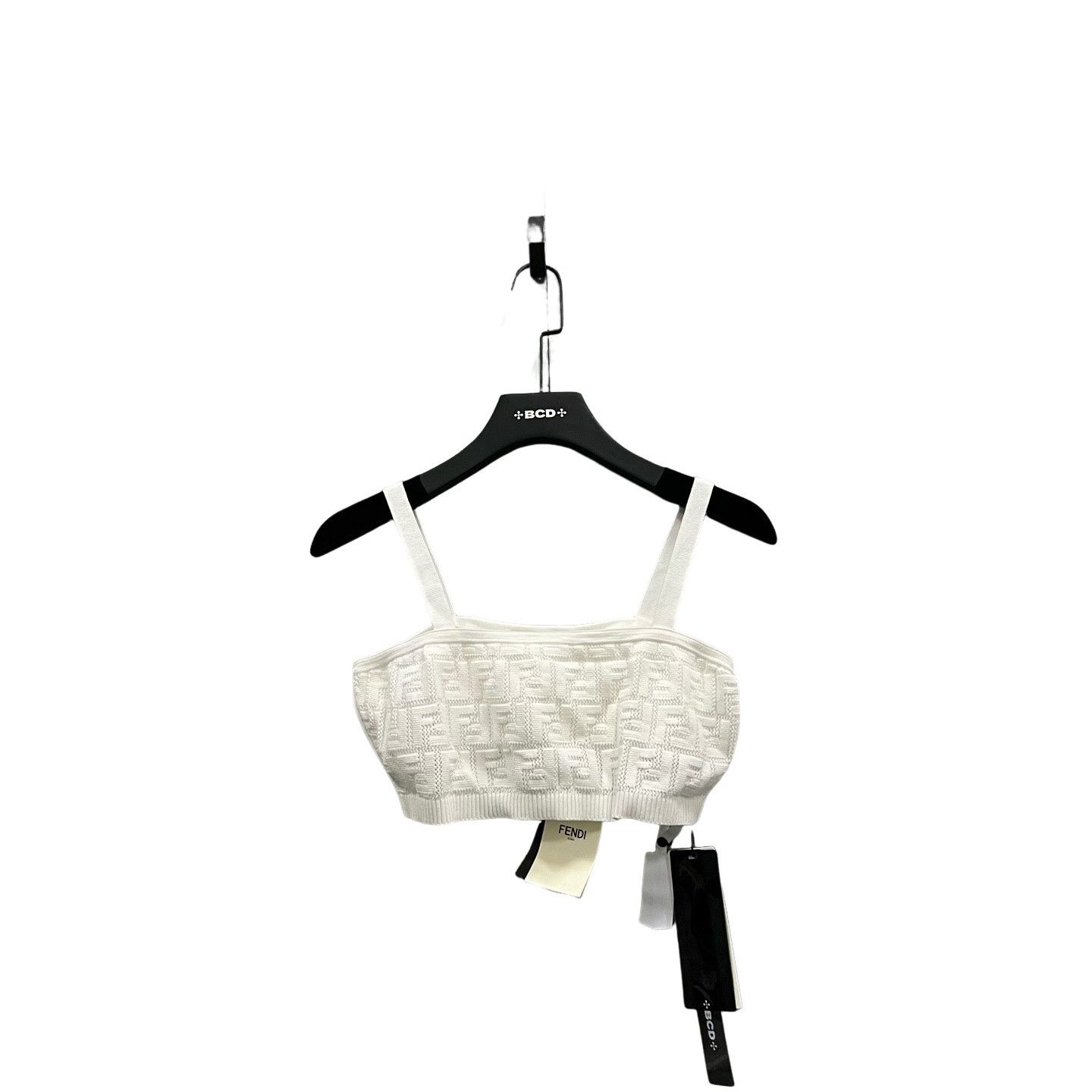 Fendi Fendi FF Logo Knit Tank Top Size IT 42 Size M / US 6-8 / IT 42-44 - 1 Thumbnail