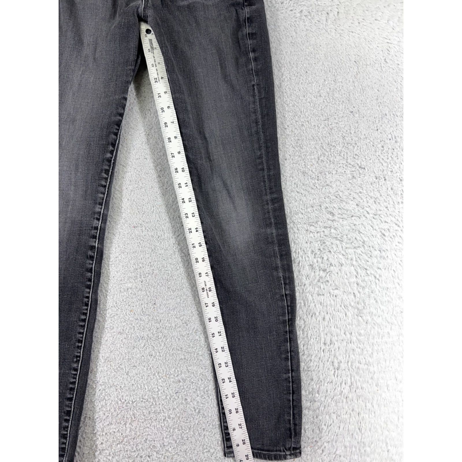 Lucky Brand Lucky Brand Jeans Womens 0 Black Denim Skinny Mid Rise 21x29 Inseam 29 Comfort Stretch Size 25" / US 0 / IT 36 - 7 Thumbnail