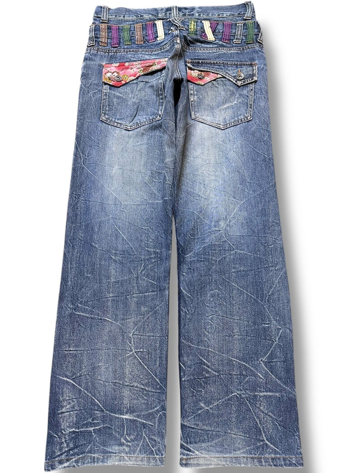 Hysteric Glamour Vintage Nylaus Clothing Double Waist Grunge Honeycomb Denim Size US 32 / EU 48 - 4 Thumbnail